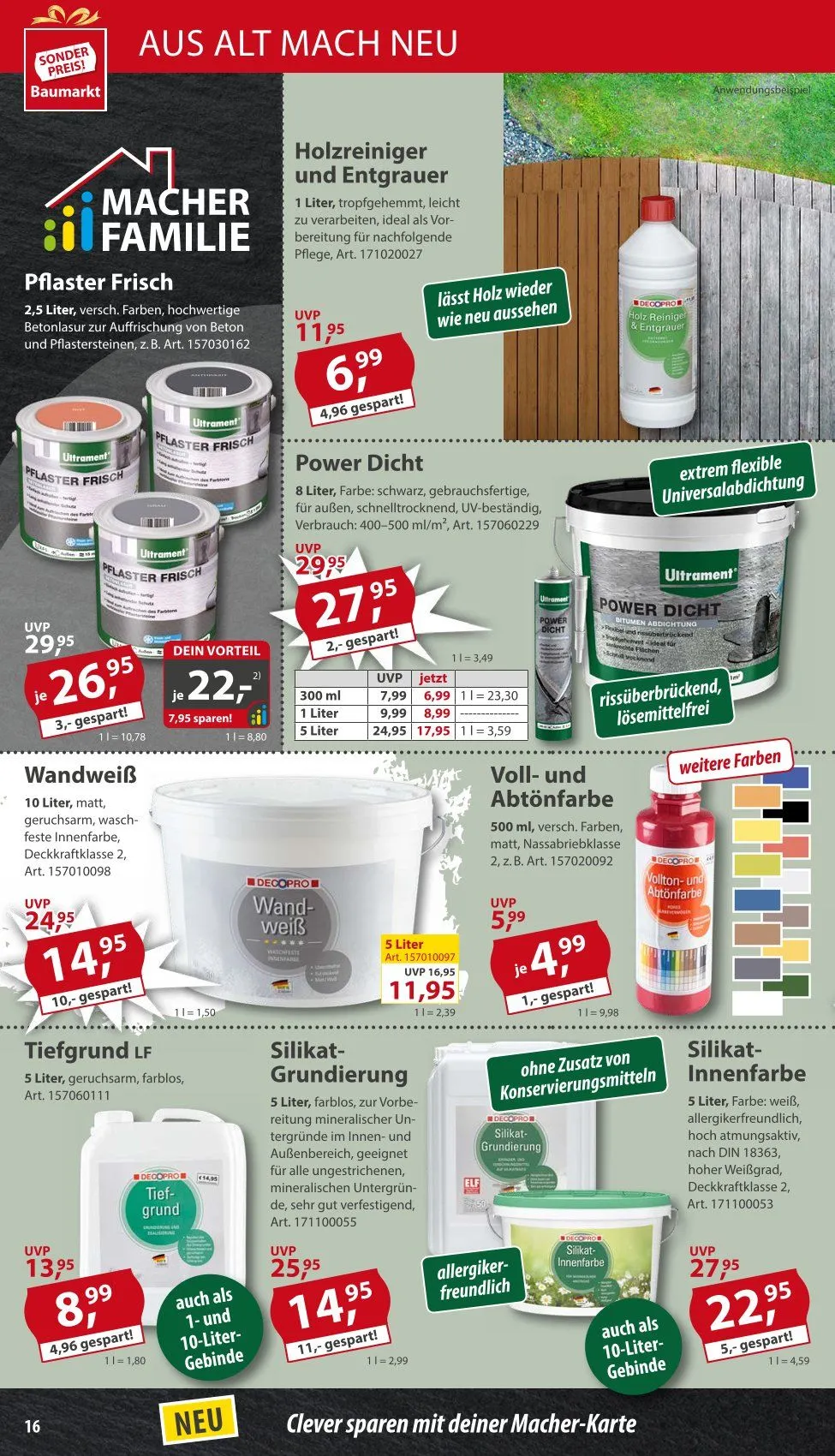 Sonderpreis-Baumarkt Prospekt von 12. April bis 18. April 2025 - Prospekt seite 16
