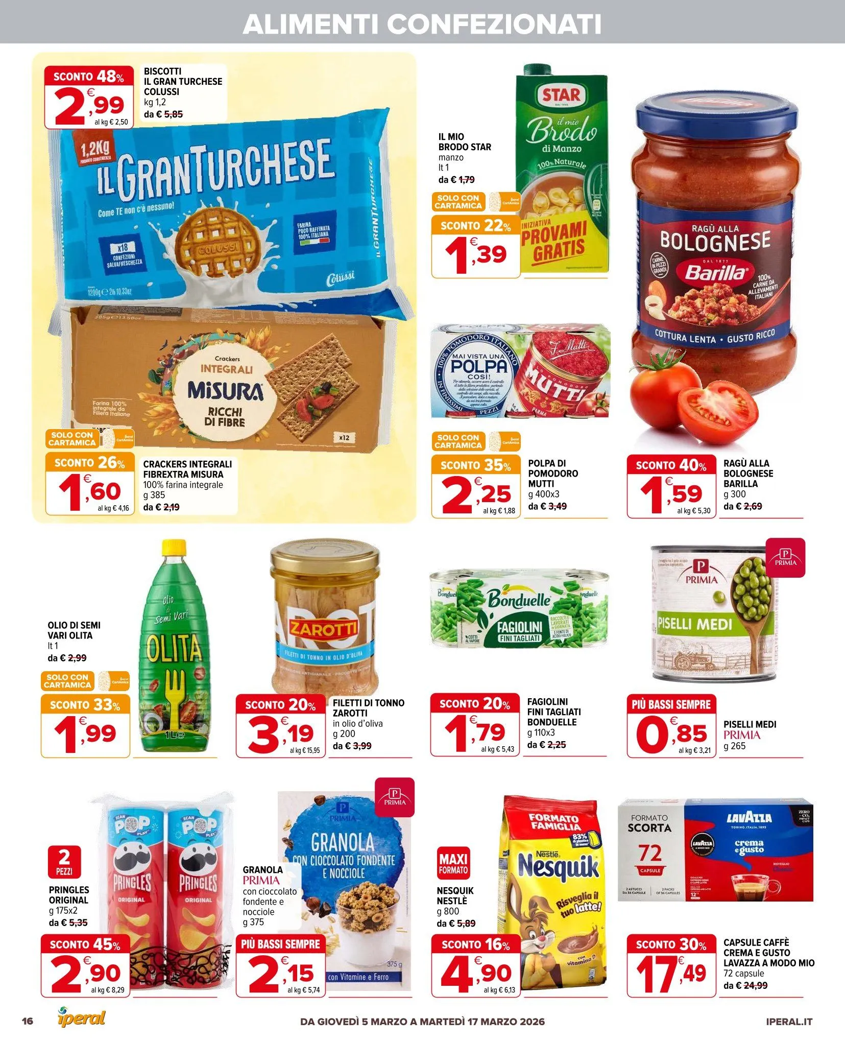  Iperal Volantino da 5 marzo a 17 marzo di 2026 - Pagina del volantino 16