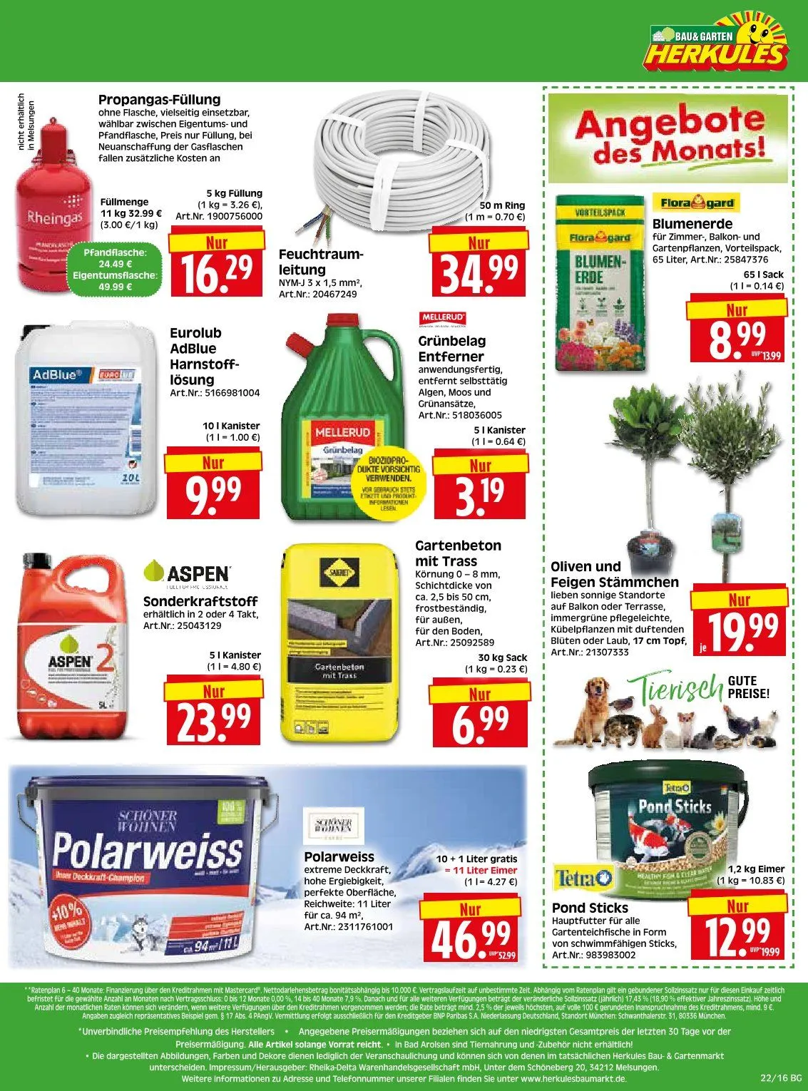 Herkules Baumarkt Angebote von 26. Mai bis 30. Mai 2026 - Prospekt seite 16