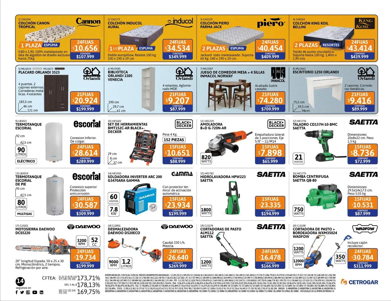 Ofertas de  Cetrogar Ofertas 1 de marzo al 31 de marzo 2026 - Página 16 del catálogo