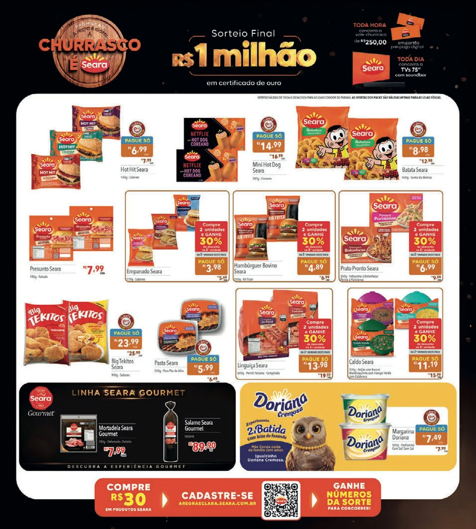 Encarte de  Folhetos Supermercados Condor 15 de junho até 28 de junho 2026 - Pagina 16