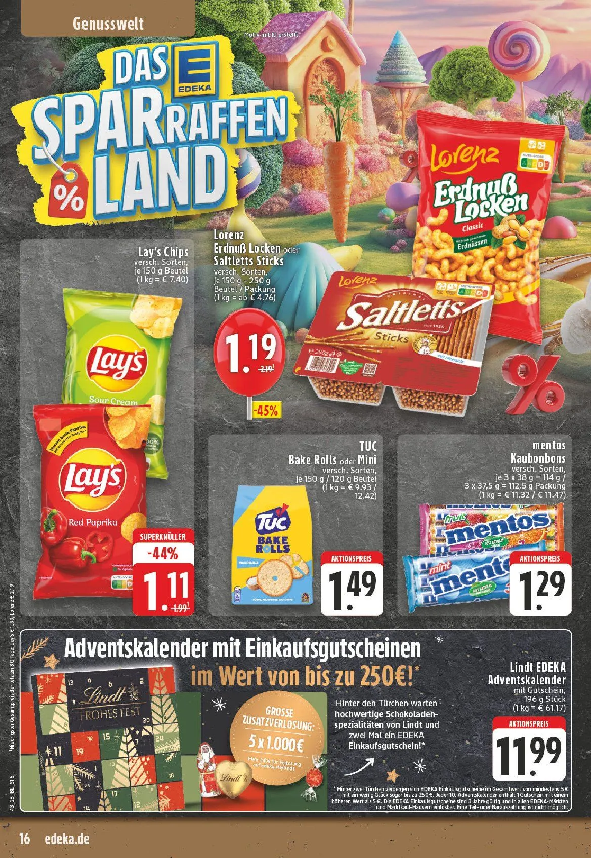Edeka Angebote von 18. Oktober bis 25. Oktober 2025 - Prospekt seite 16