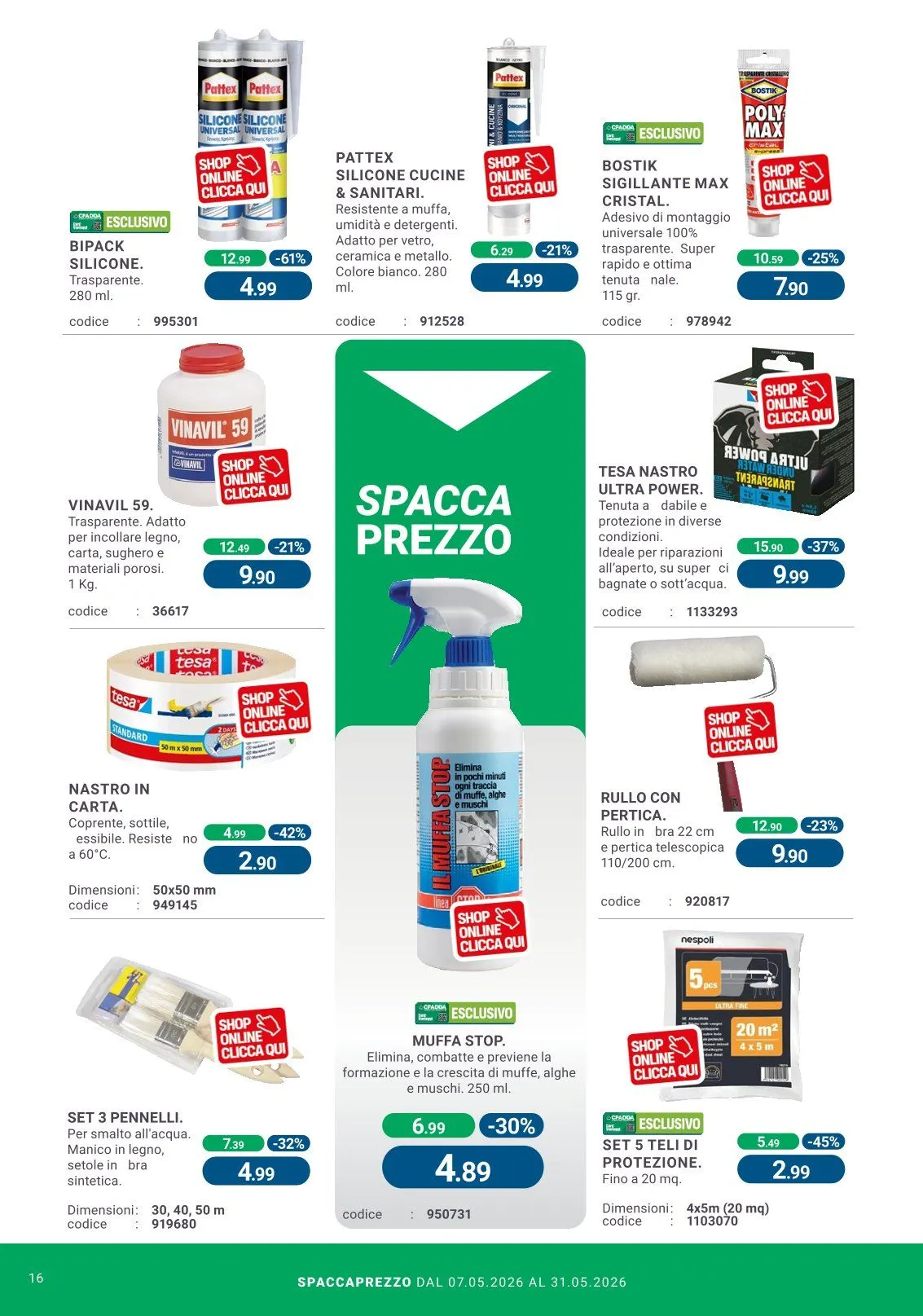  Volantini Cfadda da 7 maggio a 31 maggio di 2026 - Pagina del volantino 16