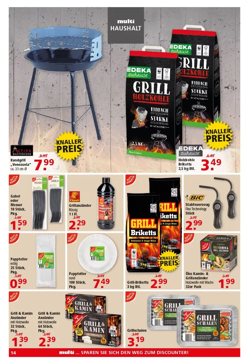 Multi Markt Angebote von 22. April bis 26. April 2025 - Prospekt seite 14