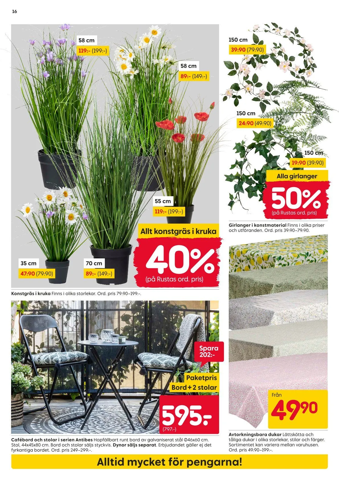 Rusta erbjudanden från 11 maj till 17 maj 2026 - Reklamblad sidor 16