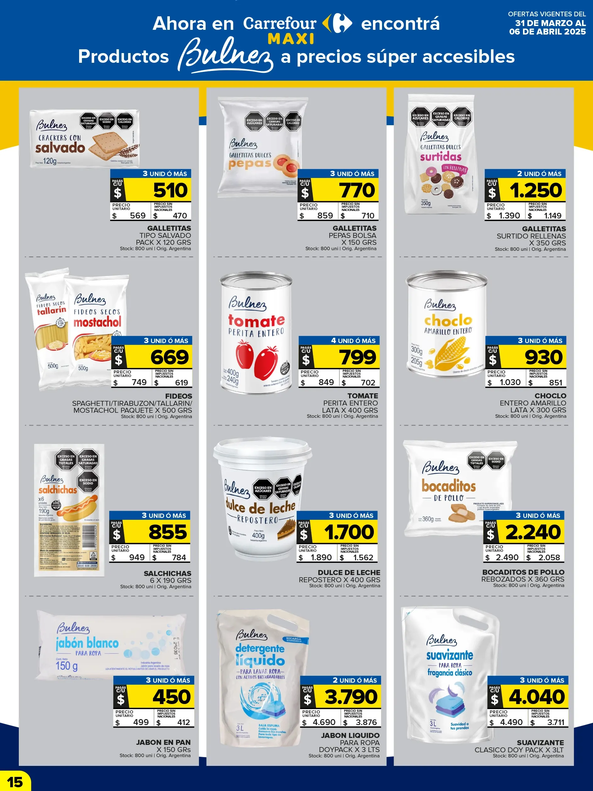 Ofertas de Carrefour Maxi 31 de Marzo 31 de marzo al 6 de abril 2025 - Página 15 del catálogo