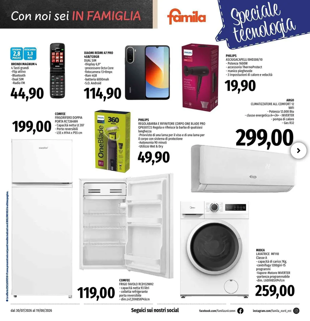  Volantini Famila Superstore da 30 luglio a 19 agosto di 2026 - Pagina del volantino 16