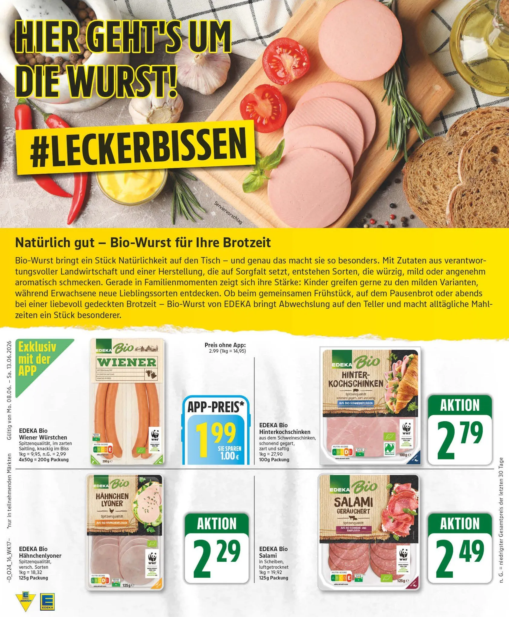 Edeka Angebote von 8. Juni bis 13. Juni 2026 - Prospekt seite 16