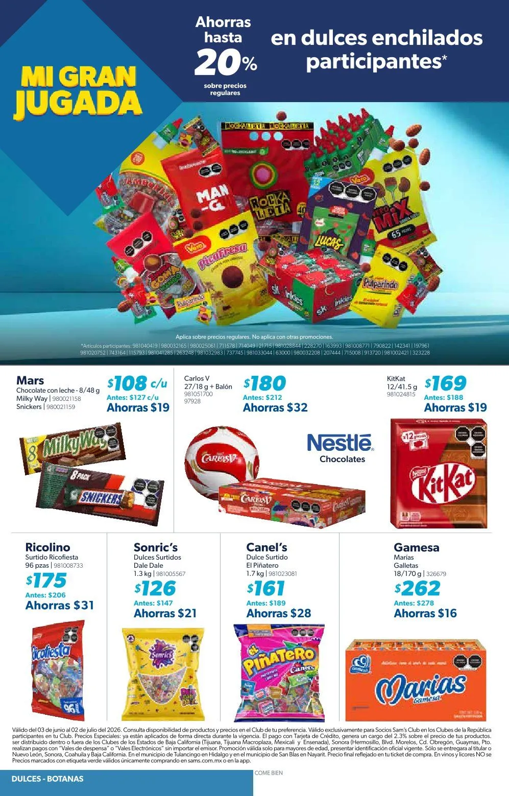 Catálogo de Sam's Club Ofertas 3 de junio al 2 de julio 2026 - Pagina 16
