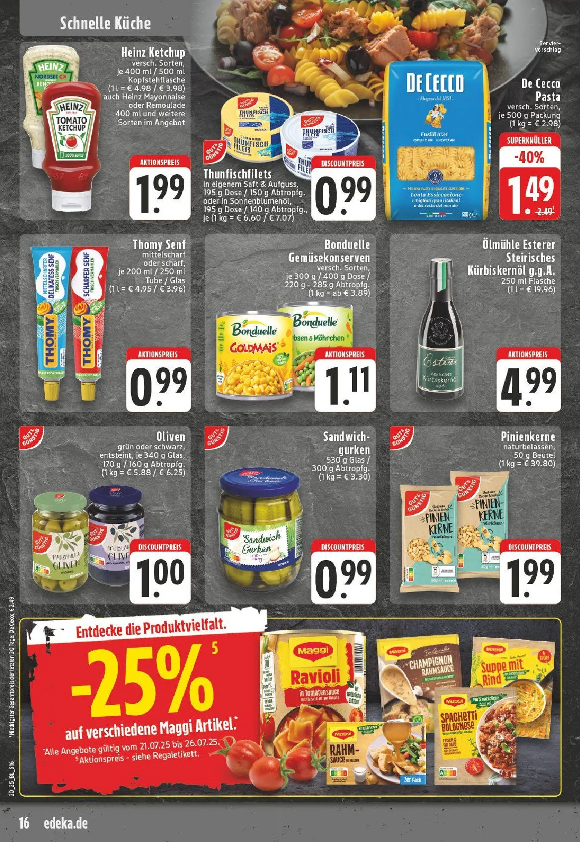 Edeka Prospekte von 21. Juli bis 26. Juli 2025 - Prospekt seite 16