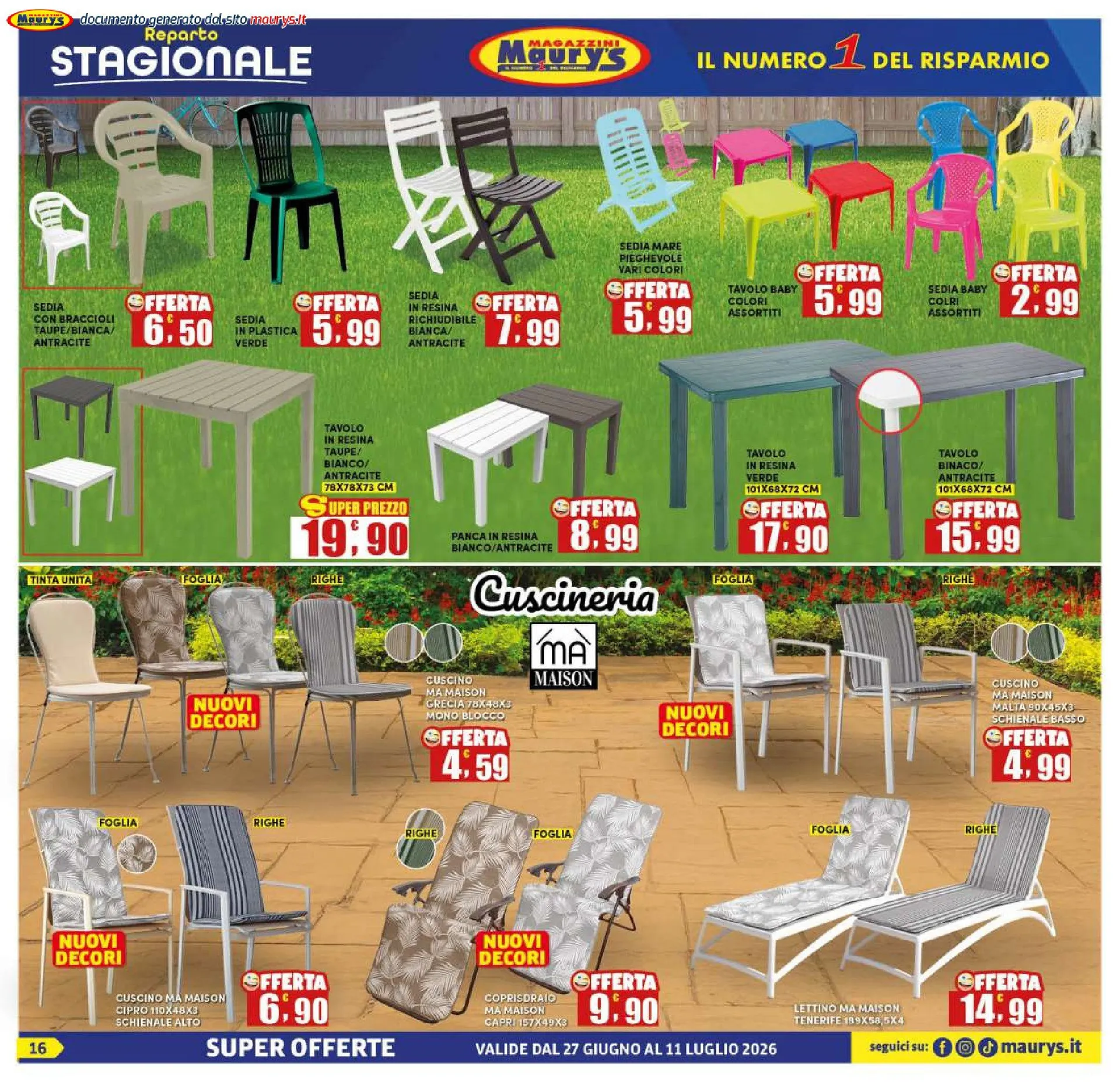 Volantini Maury's da 27 giugno a 11 luglio di 2026 - Pagina del volantino 32