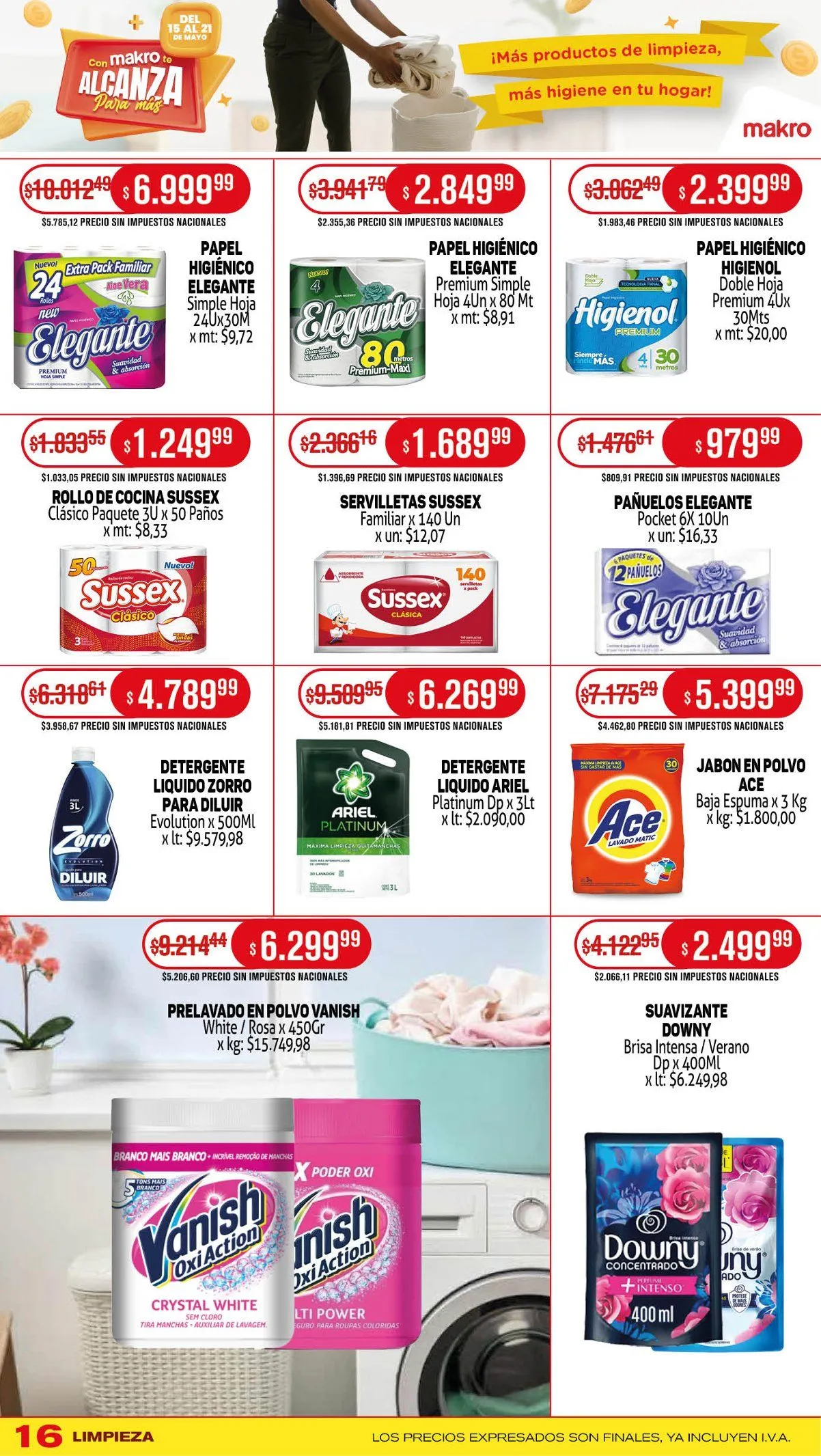 Ofertas de Ofertas Makro 15 de mayo al 21 de mayo 2025 - Página 16 del catálogo