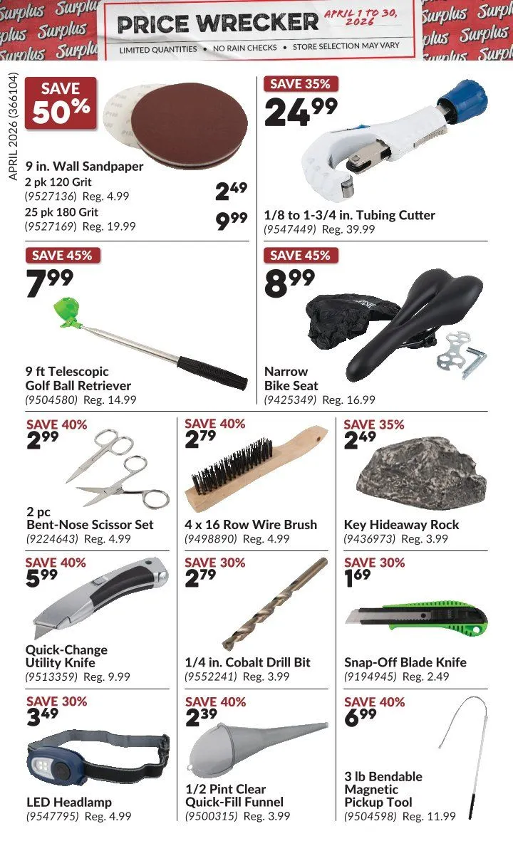 Princess Auto Sales from April 1 to April 30 2026 - flyer page 16