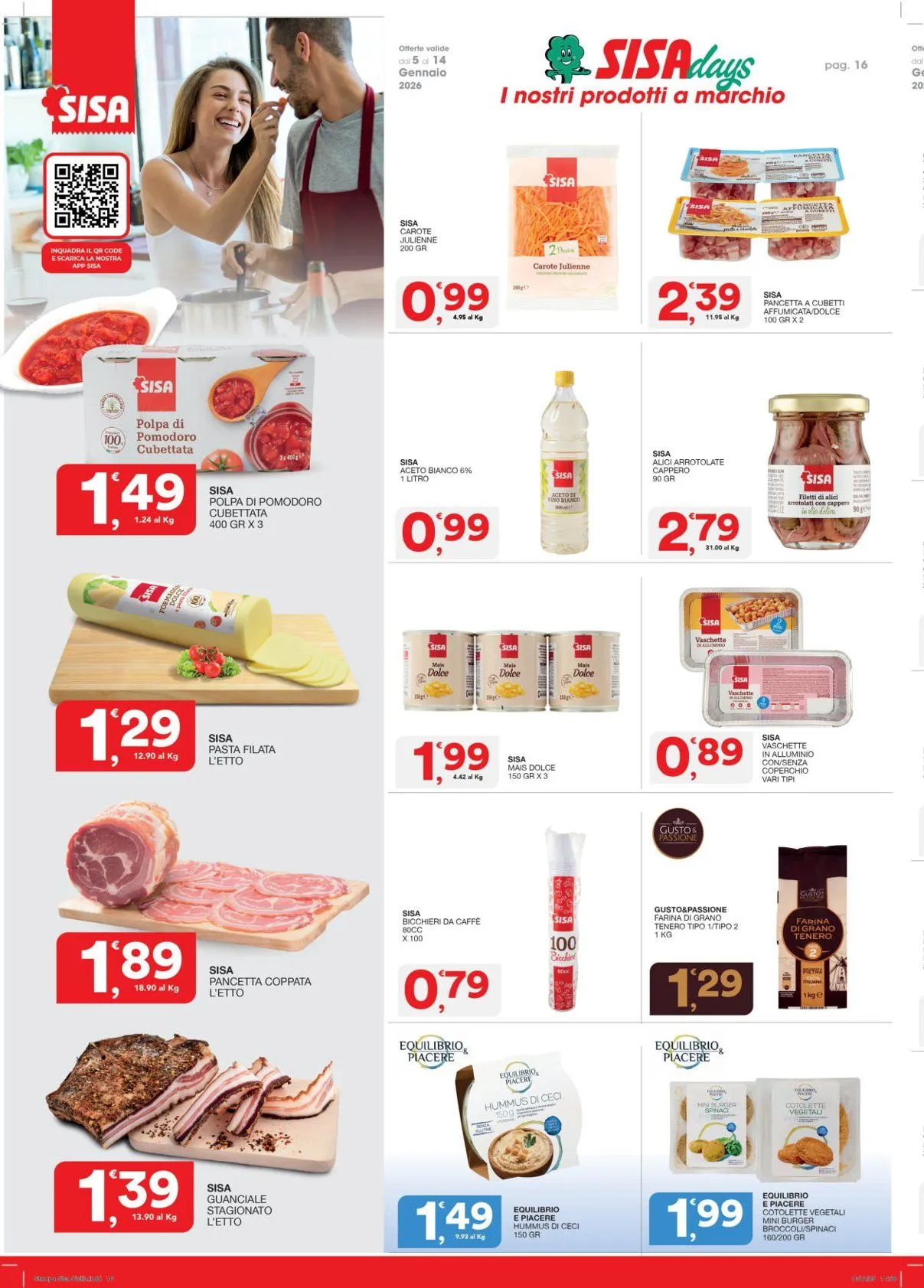 Volantini Sisa da 5 gennaio a 14 gennaio di 2026 - Pagina del volantino 16