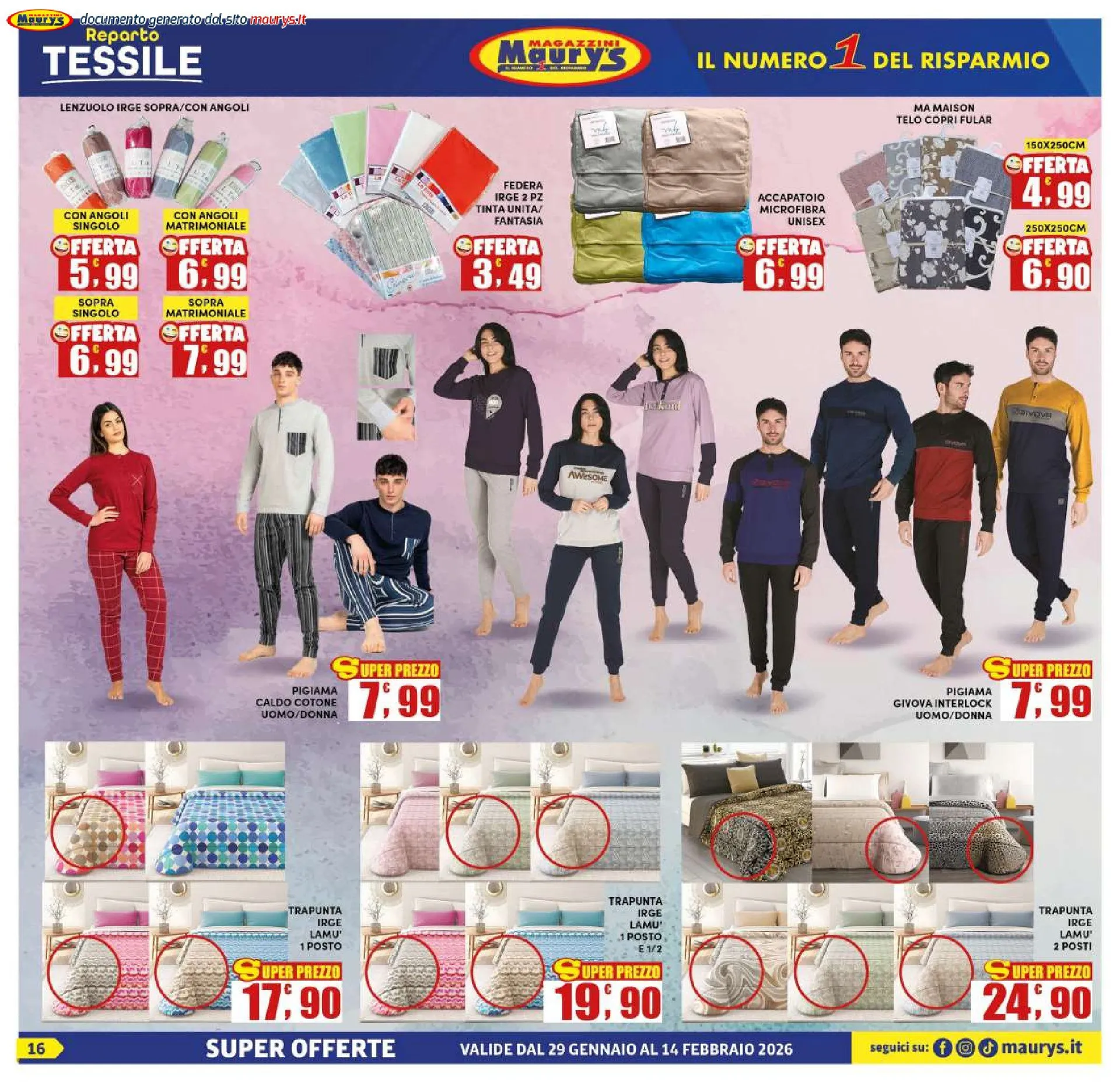 Maury's Volantino da 29 gennaio a 14 febbraio di 2026 - Pagina del volantino 16