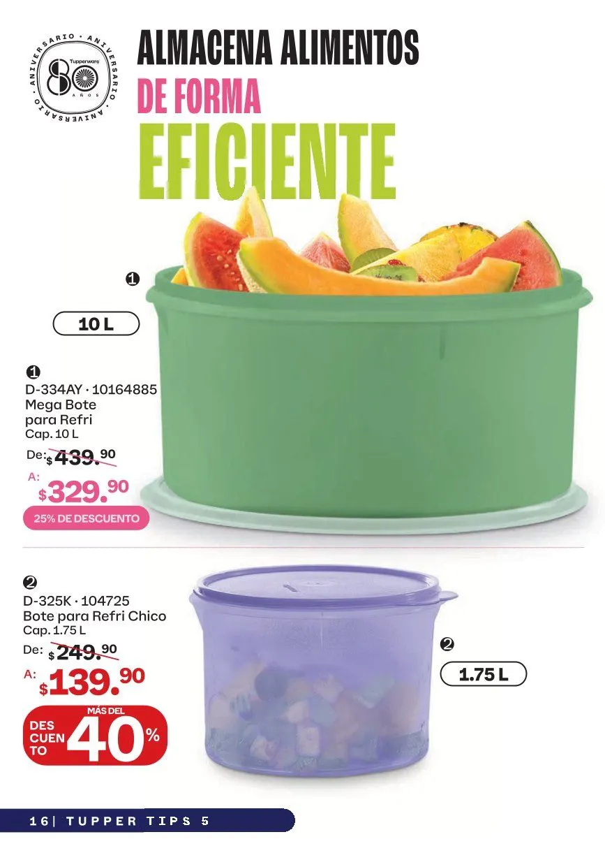 Catálogo de Tupperware Ofertas 17 de abril al 20 de mayo 2026 - Pagina 16