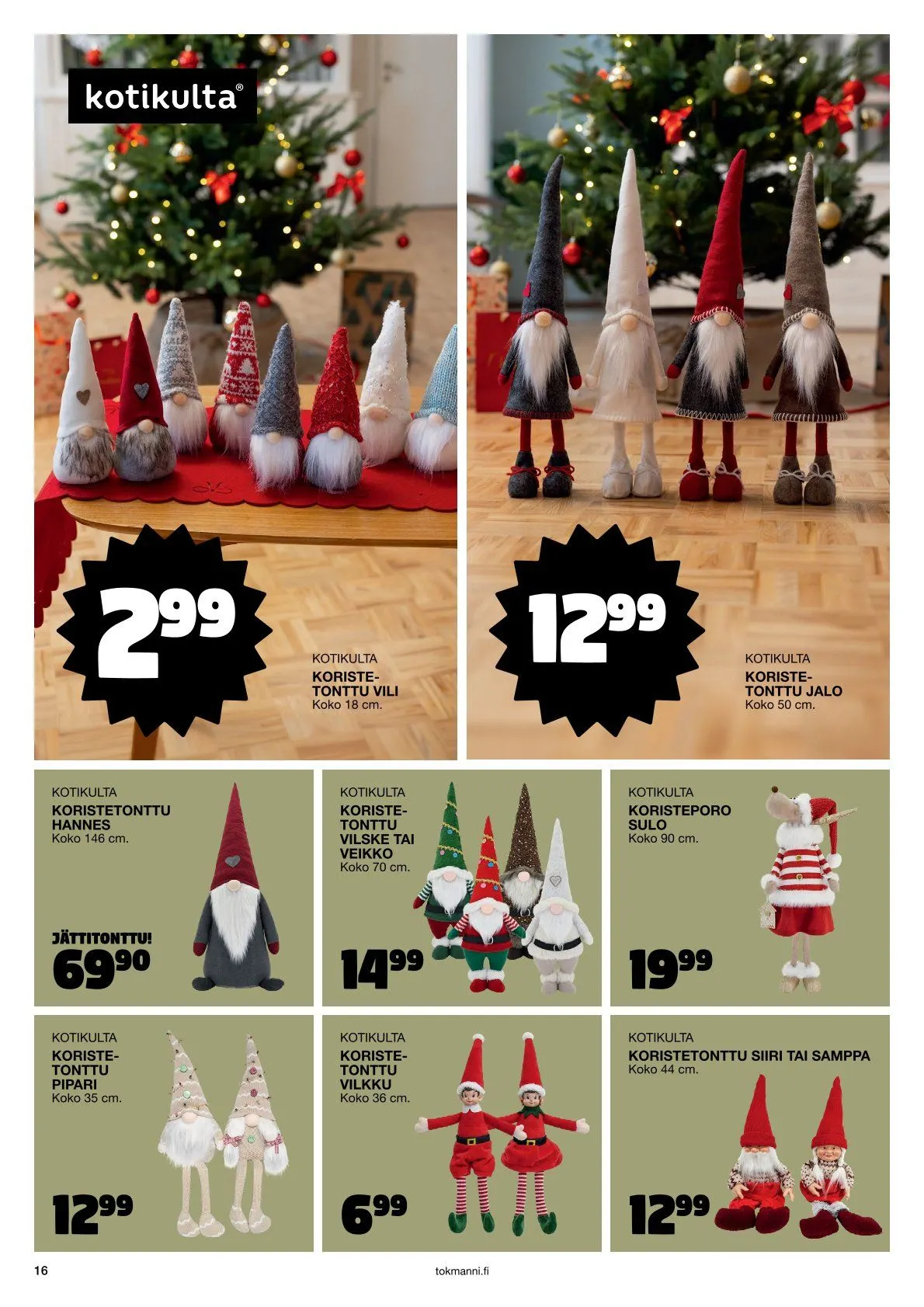  Tokmanni Tarjoukset voimassa alkaen 28. marraskuuta - 24. joulukuuta 2025 - Tarjouslehti sivu 16