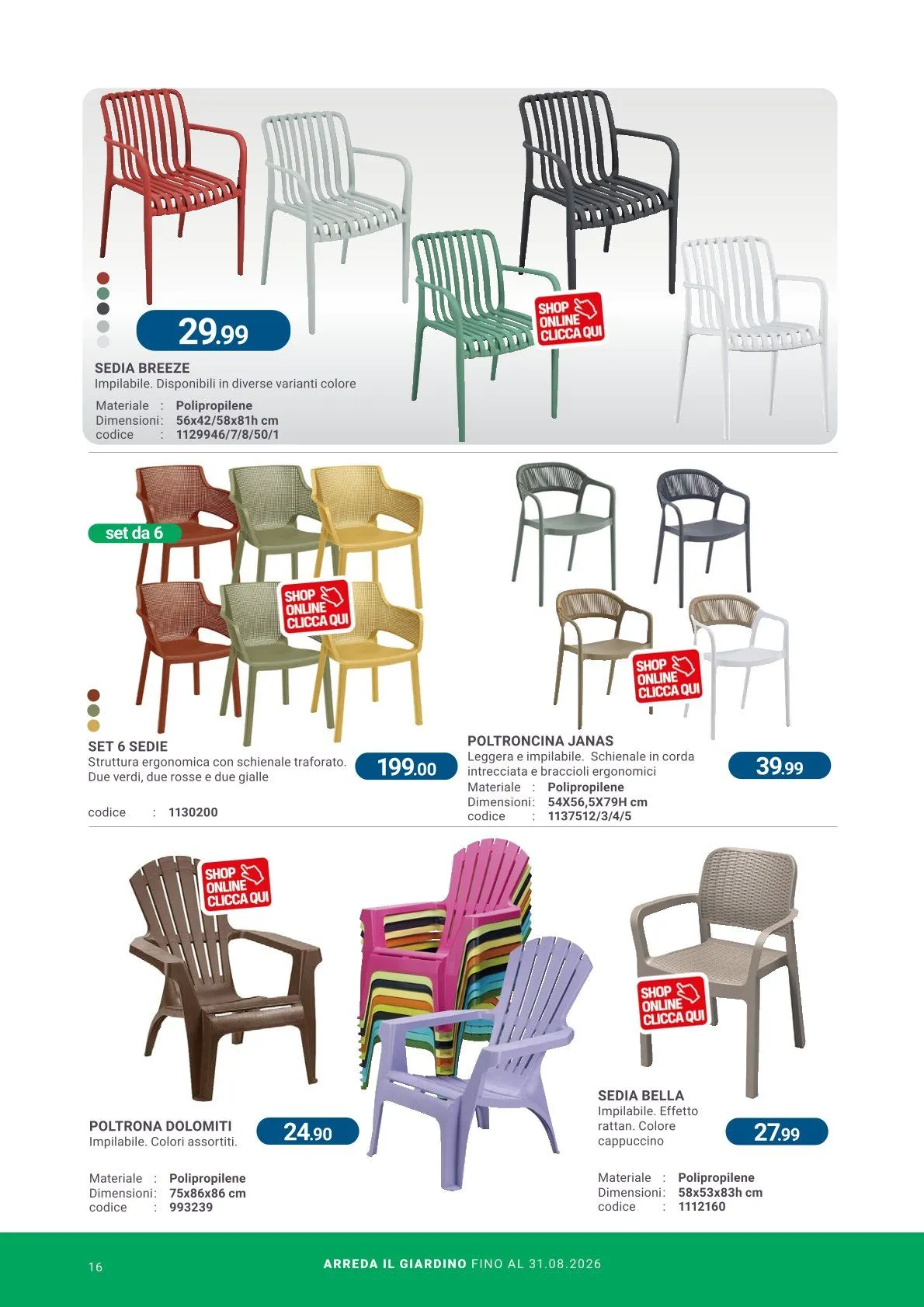  Volantini Cfadda da 8 aprile a 31 agosto di 2026 - Pagina del volantino 16