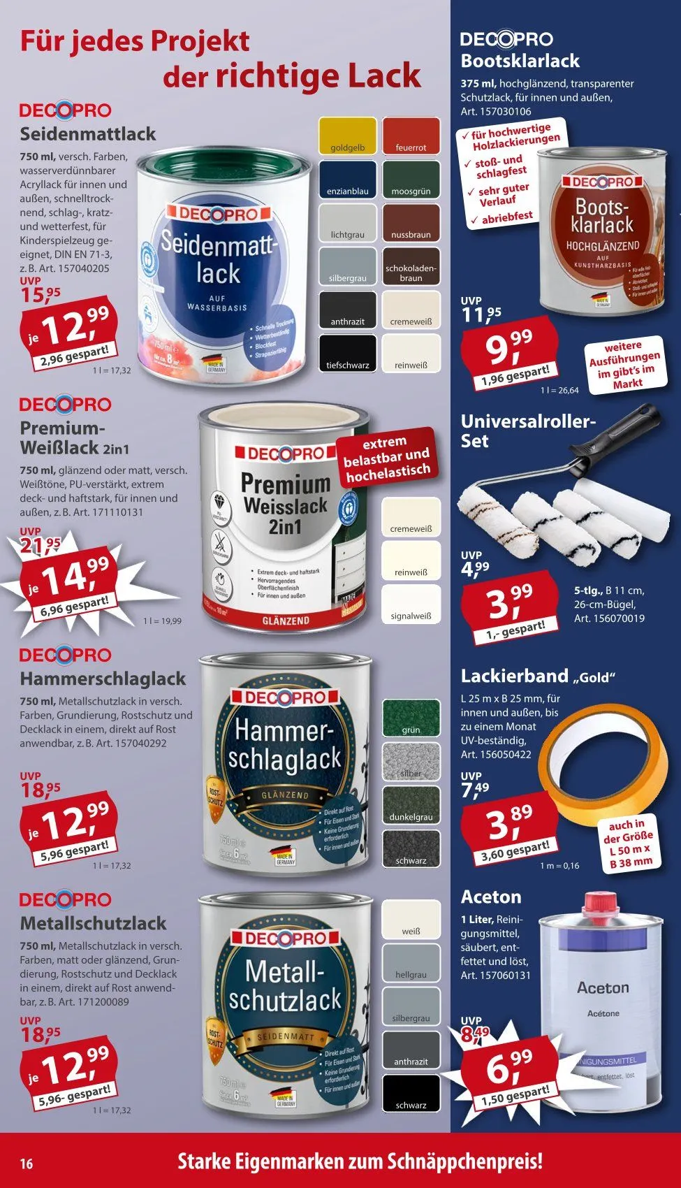 Sonderpreis-Baumarkt Angebote von 30. Mai bis 5. Juni 2026 - Prospekt seite 16