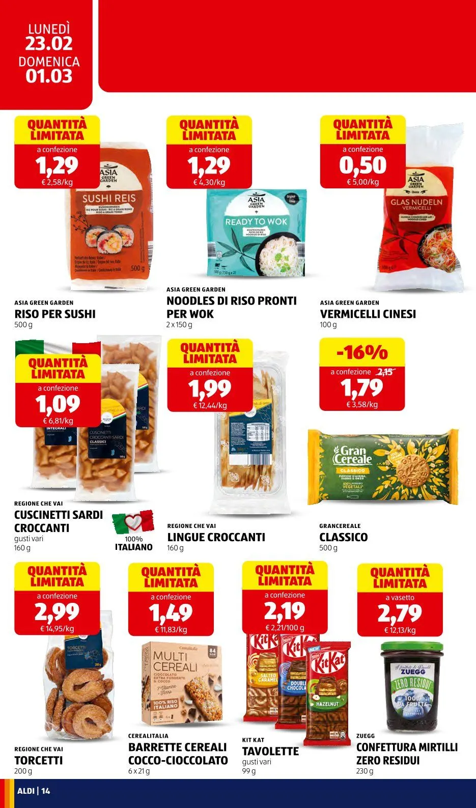 Volantini Aldi da 18 febbraio a 23 febbraio di 2026 - Pagina del volantino 16