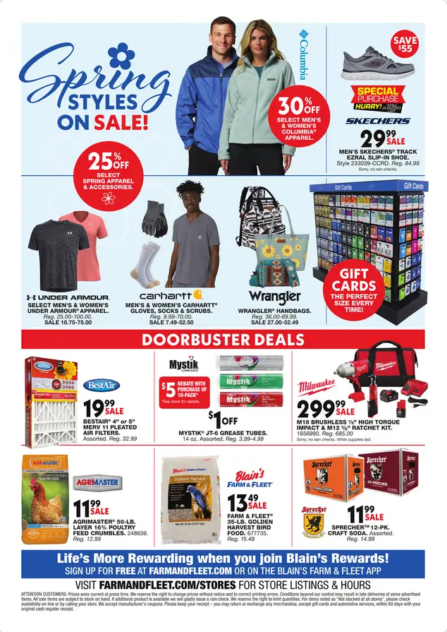 Weekly promotion Blain's Farm & Fleet Sales spanning from April 2 to April 12 2026 - Page 16 for Catalogue 365