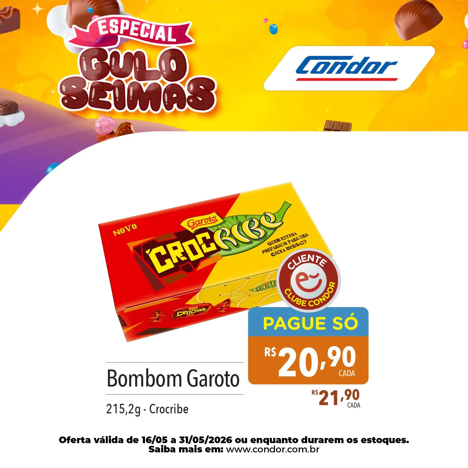 Encarte de  Folhetos Supermercados Condor 22 de maio até 31 de maio 2026 - Pagina 2