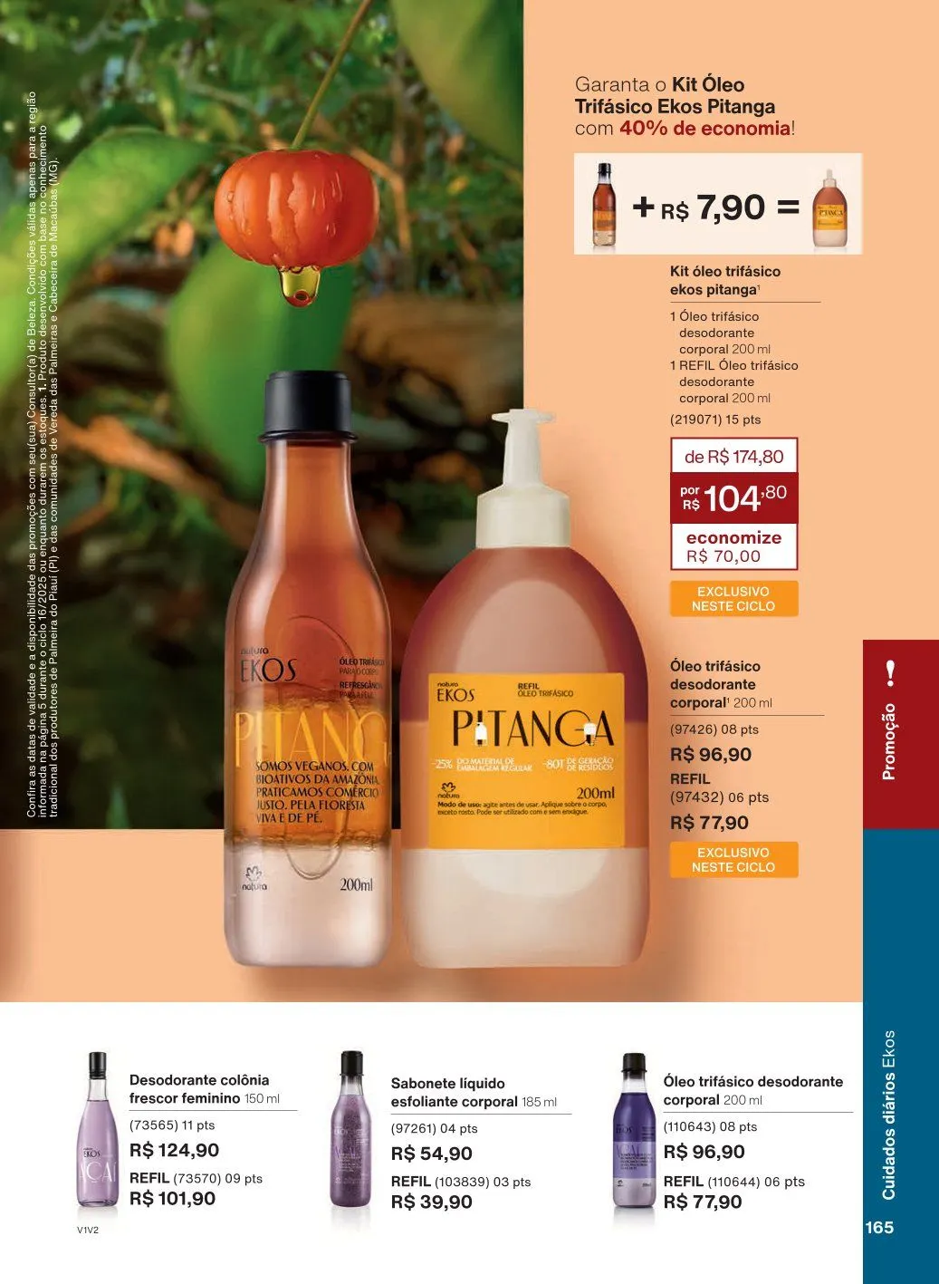 Encarte de Natura Ofertas 1 de outubro até 31 de outubro 2025 - Pagina 165