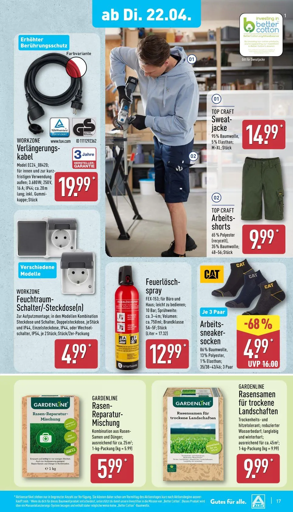 ALDI Aktuell Angebote von 22. April bis 26. April 2025 - Prospekt seite 17