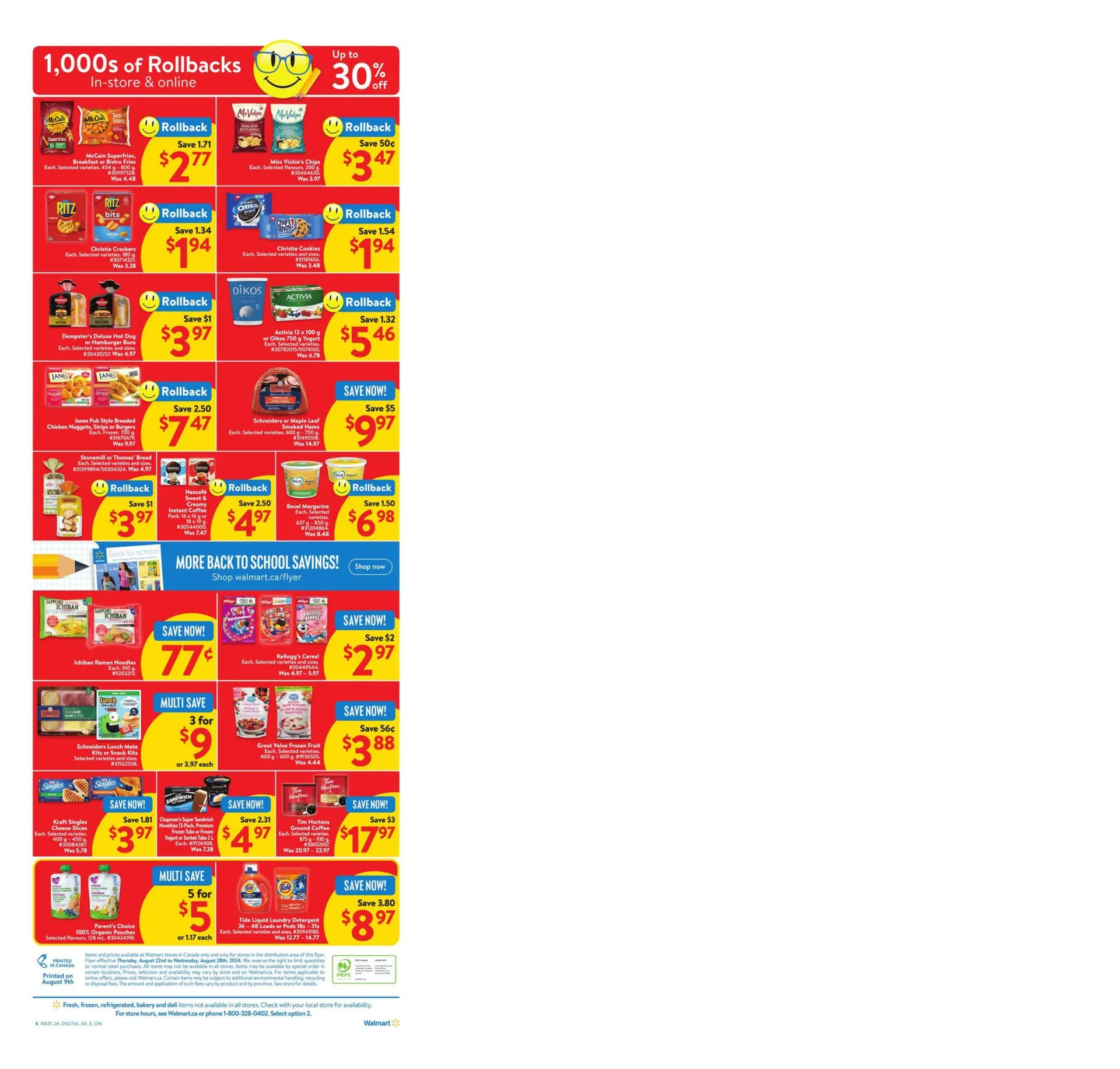 Walmart weekly flyer from August 22 to August 28 2024 - flyer page 16