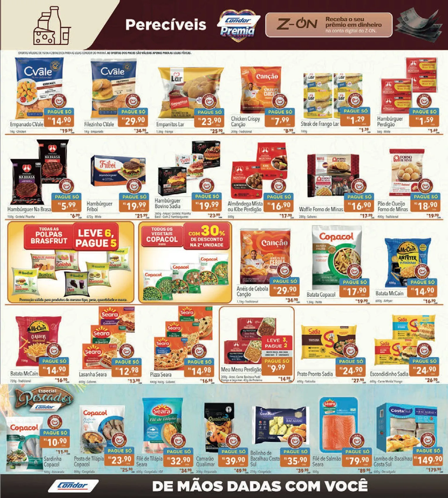Encarte de  Folhetos Supermercados Condor 15 de junho até 28 de junho 2026 - Pagina 17