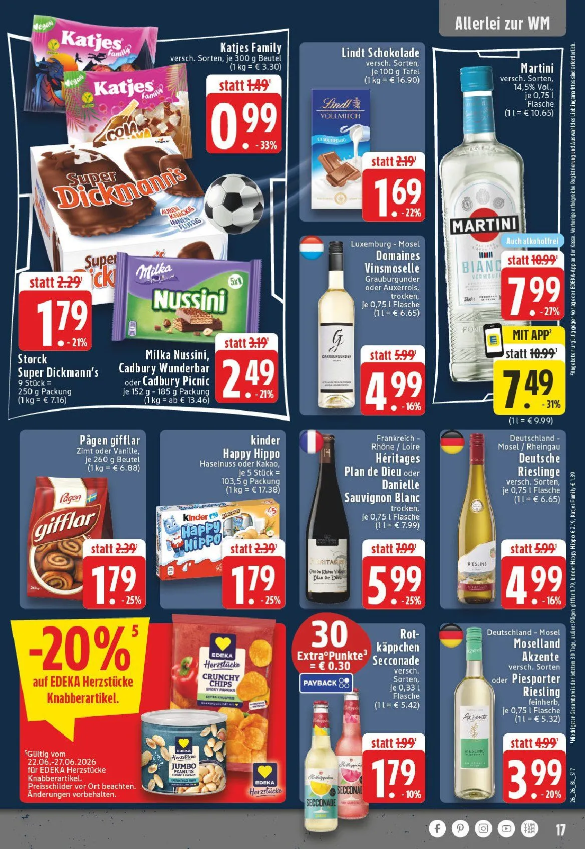 Edeka Angebote von 22. Juni bis 27. Juni 2026 - Prospekt seite 17
