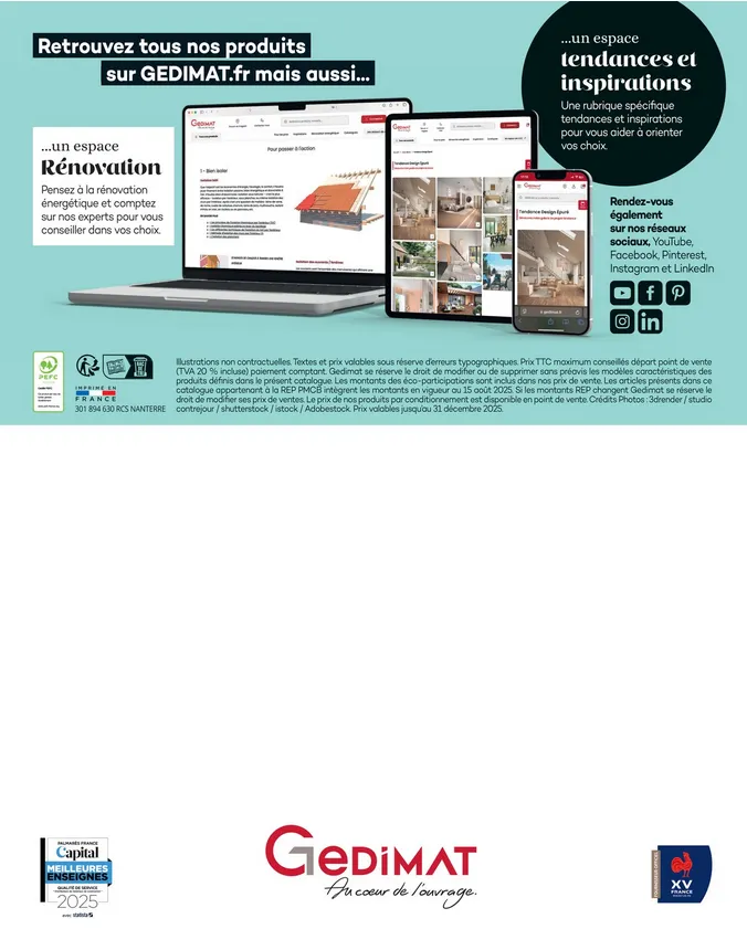 Catalogues Gedimat du 31 octobre au 31 décembre 2025 - Catalogue page 17