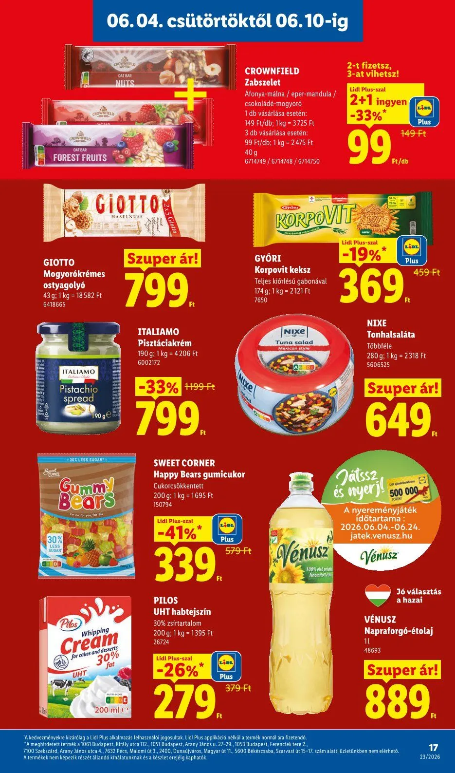 Katalógus Lidl legfrissebb ajánlatai június 4.-tól június 10.-ig 2026. - Oldal 17