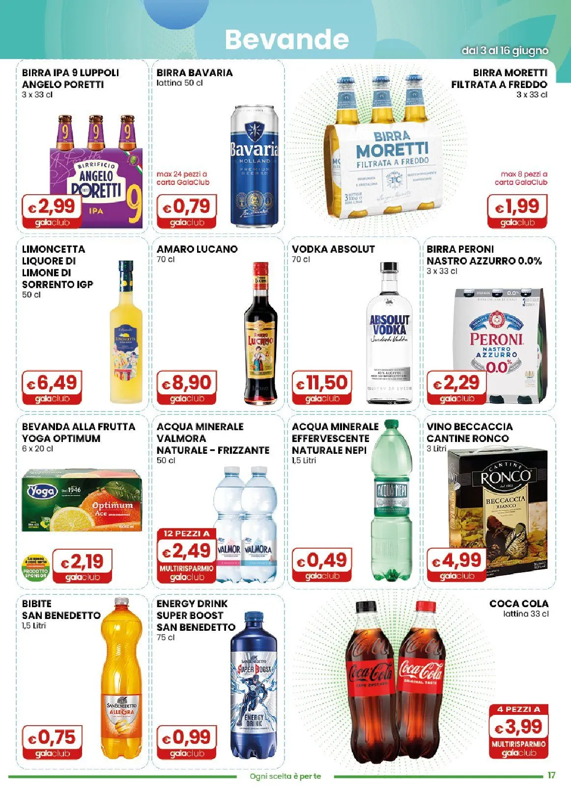 Volantini Gala Supermercati da 3 giugno a 16 giugno di 2026 - Pagina del volantino 17