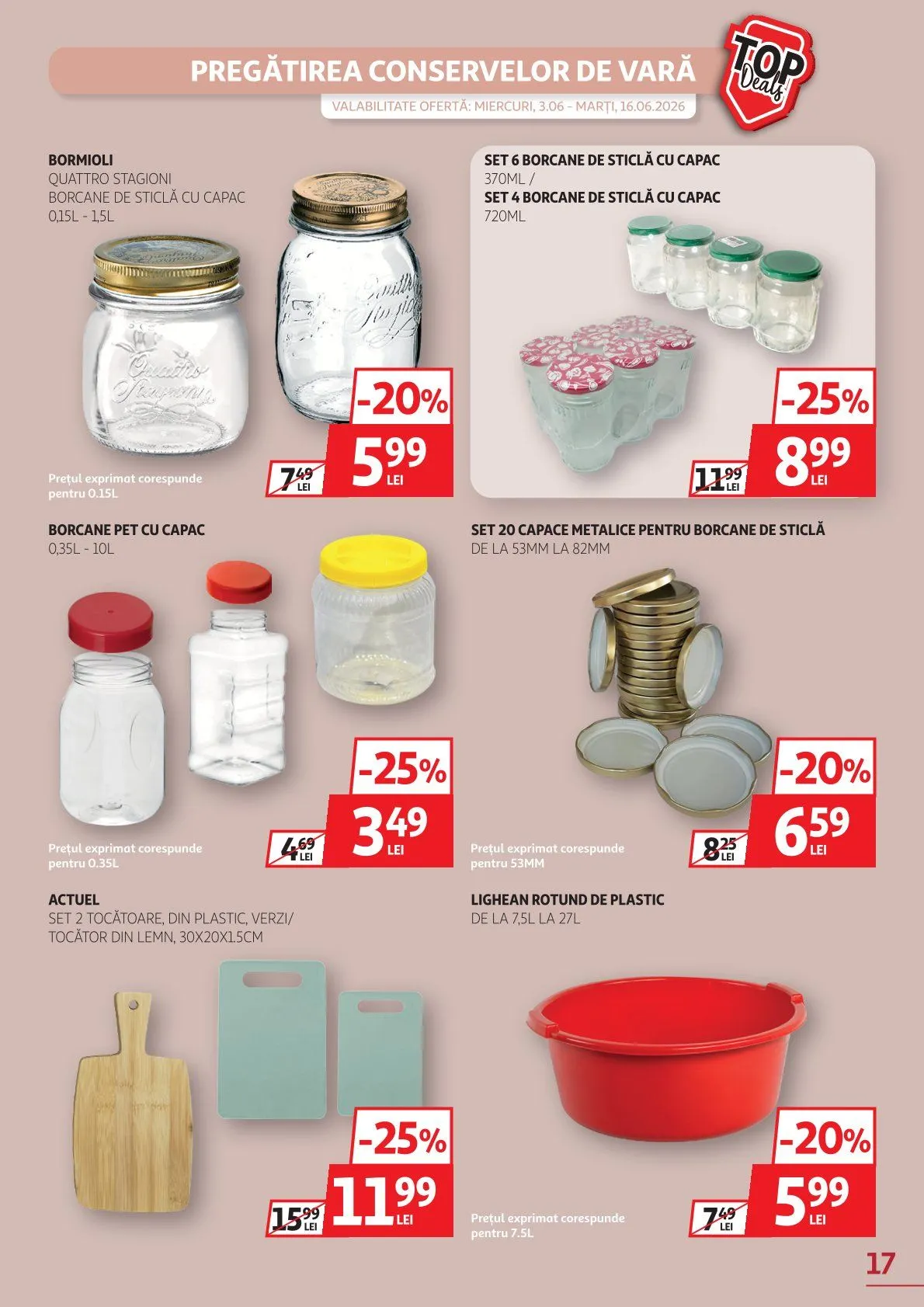 Catalog Auchan  de la 3 iunie până la 16 iunie 2026 - Revista Pagina 17