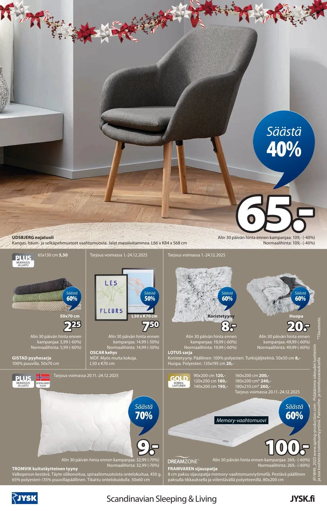 JYSK Tarjoukset voimassa alkaen 1. joulukuuta - 10. joulukuuta 2025 - Tarjouslehti sivu 16