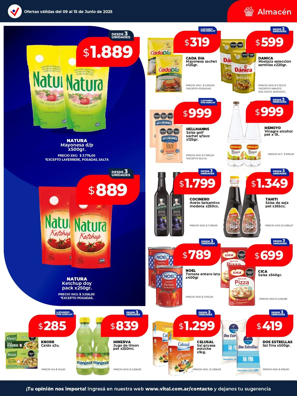 Ofertas de Vital Ofertas 9 de junio al 16 de junio 2025 - Página 17 del catálogo