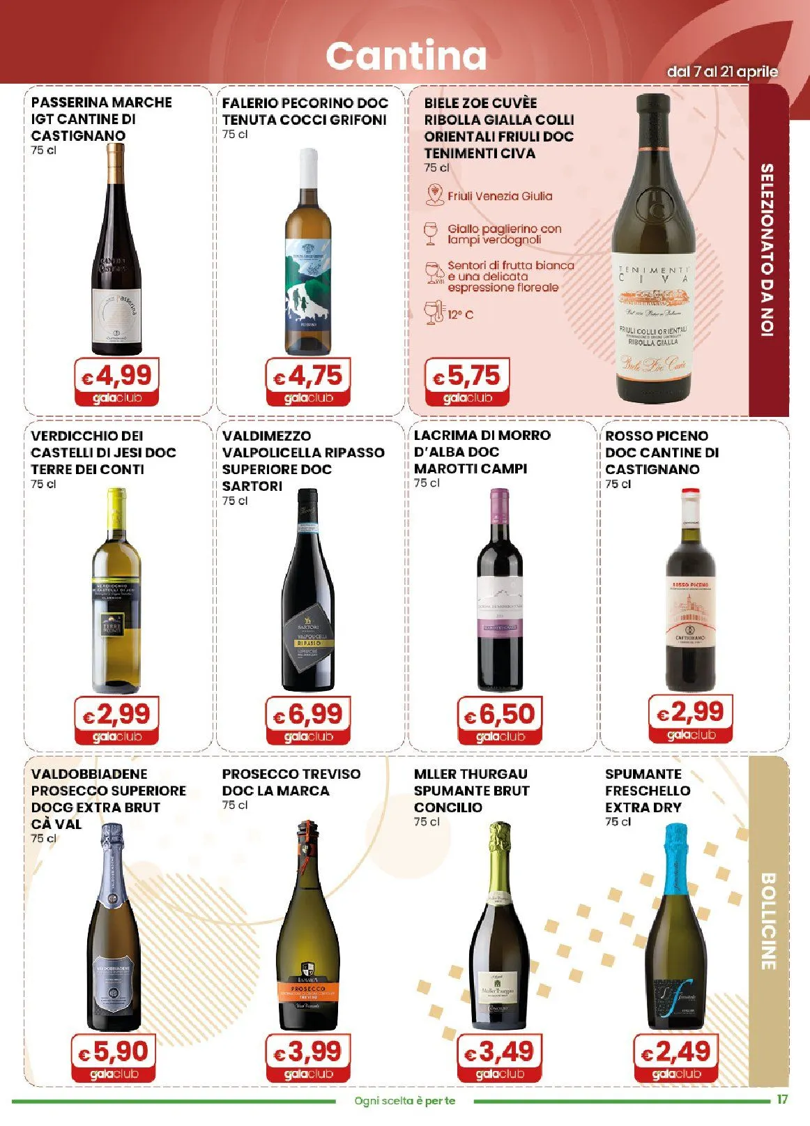 Volantini Gala Supermercati da 7 aprile a 21 aprile di 2026 - Pagina del volantino 17
