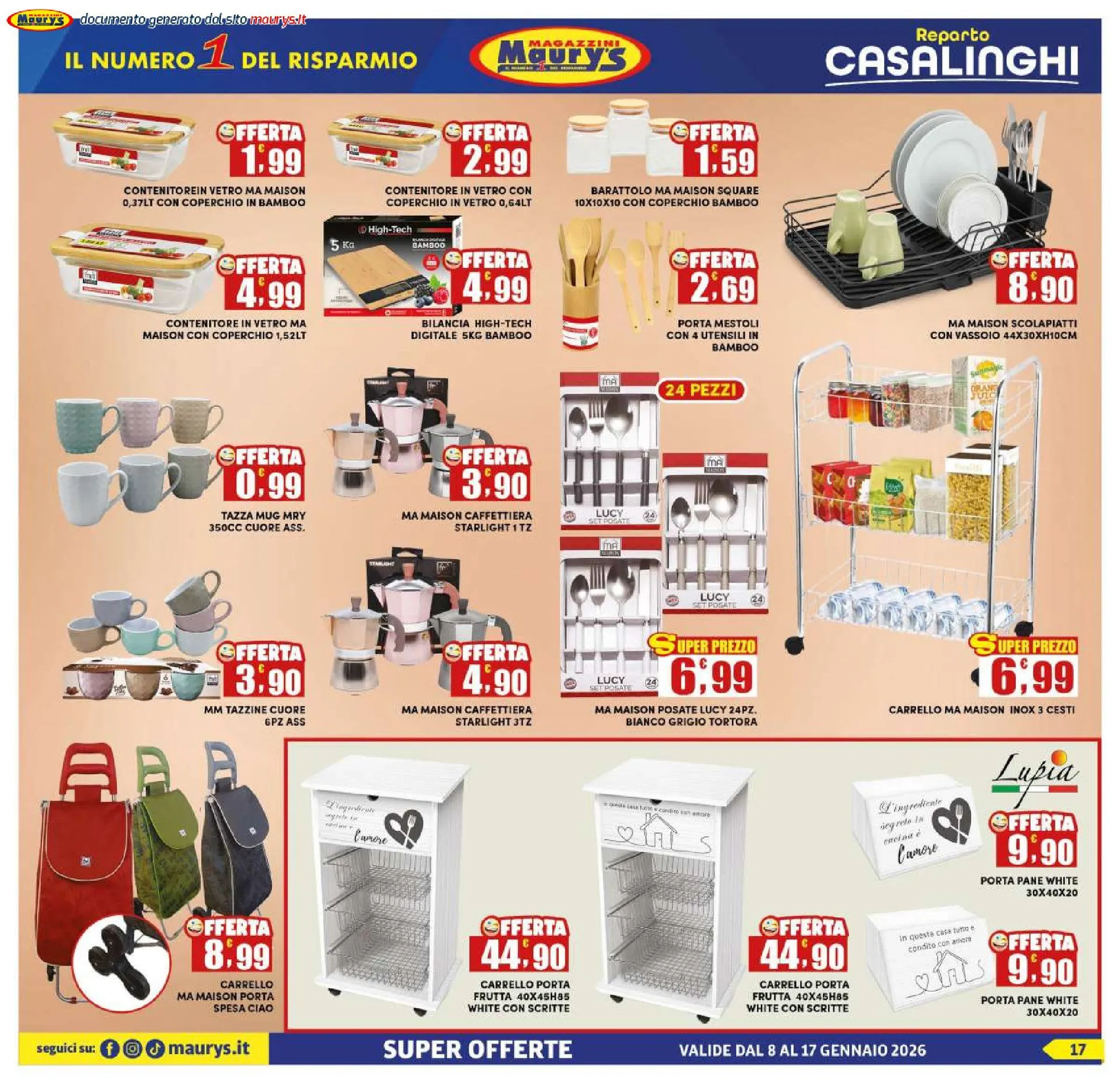 Maury s Volantino da 8 gennaio a 17 gennaio di 2026 - Pagina del volantino 17