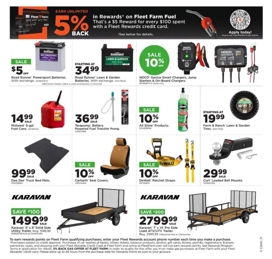 Weekly promotion Fleet Farm Sales spanning from April 27 to May 3 2026 - Page 17 for Catalogue 365