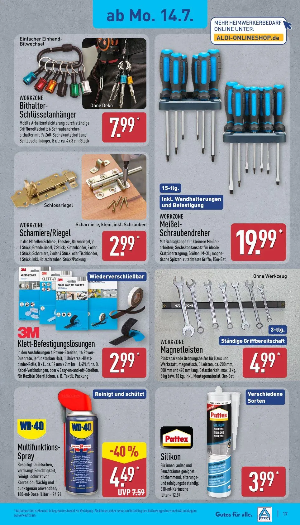 ALDI Nord Prospekte von 14. Juli bis 19. Juli 2025 - Prospekt seite 17