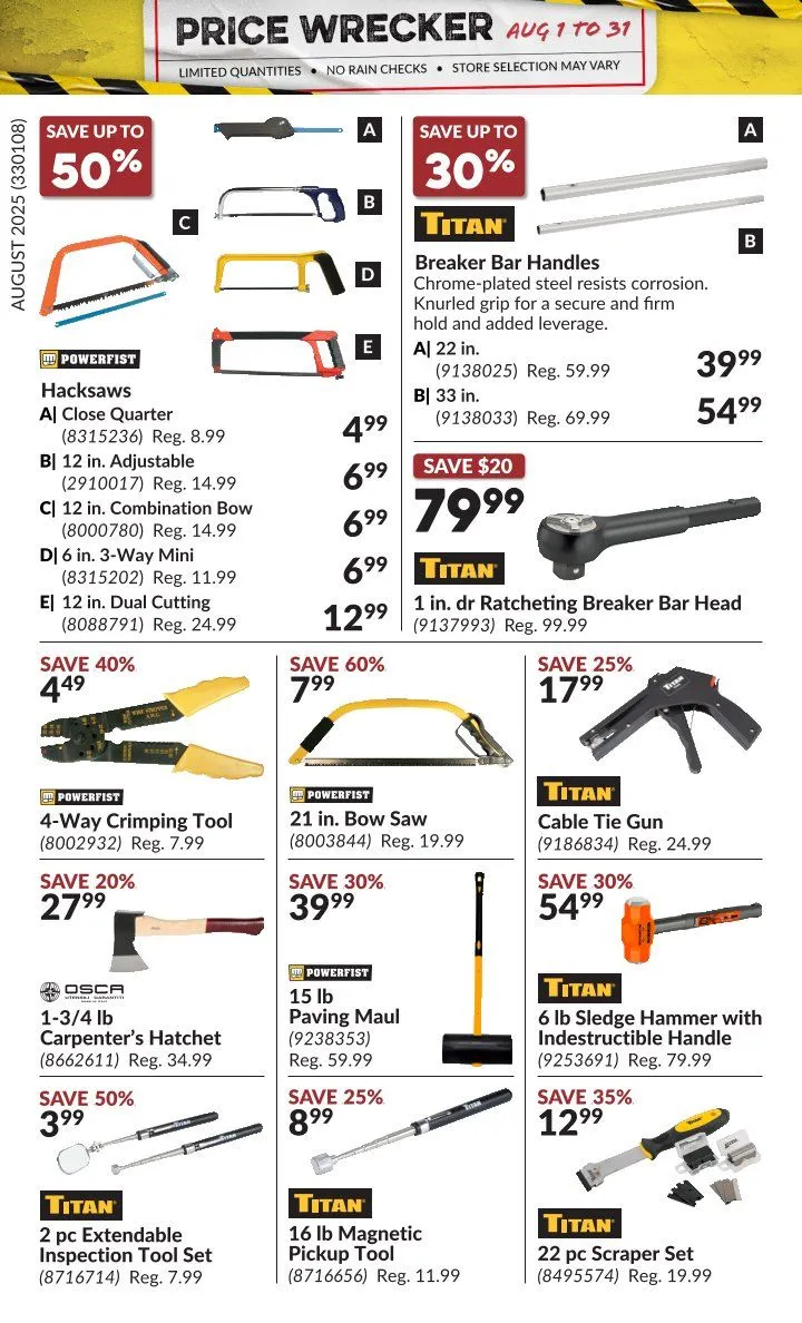 Flyer from August 1 to August 31 2025 - flyer page 17