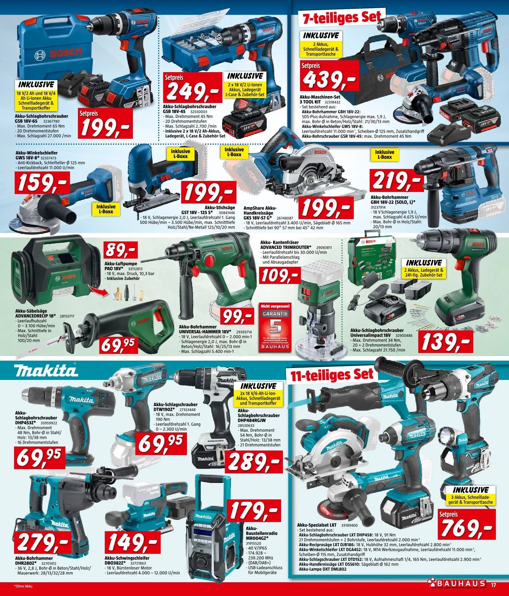 Bauhaus Deals von 30. Juni bis 14. Juli 2026 - Flugblätt seite 17