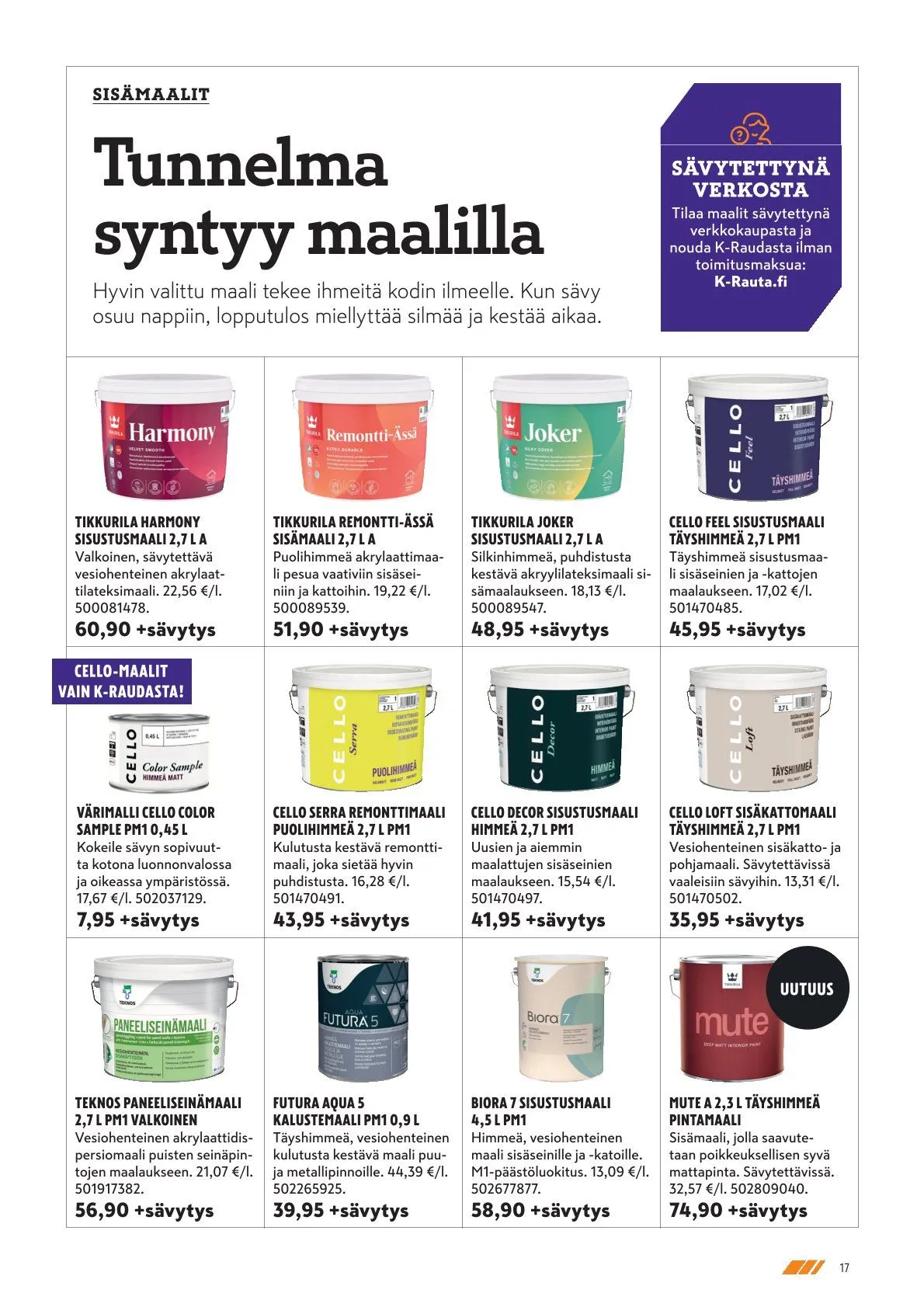 Kaupan K-Rauta uusimmat tarjoukset voimassa alkaen 5. helmikuuta - 28. helmikuuta 2026 - Tarjouslehti sivu 17