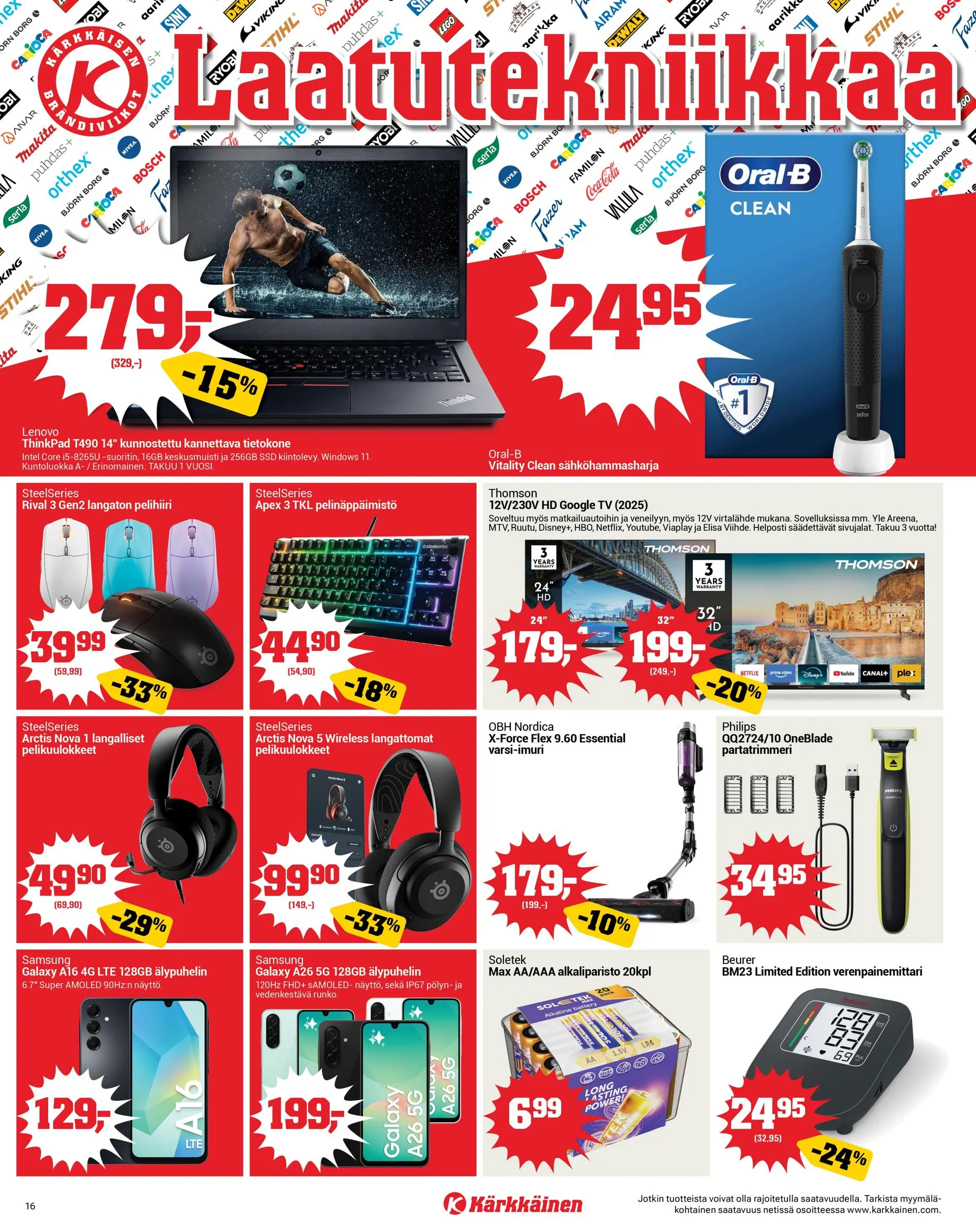  Kaupan Kärkkäinen uusimmat tarjoukset voimassa alkaen 1. maaliskuuta - 31. maaliskuuta 2026 - Tarjouslehti sivu 16