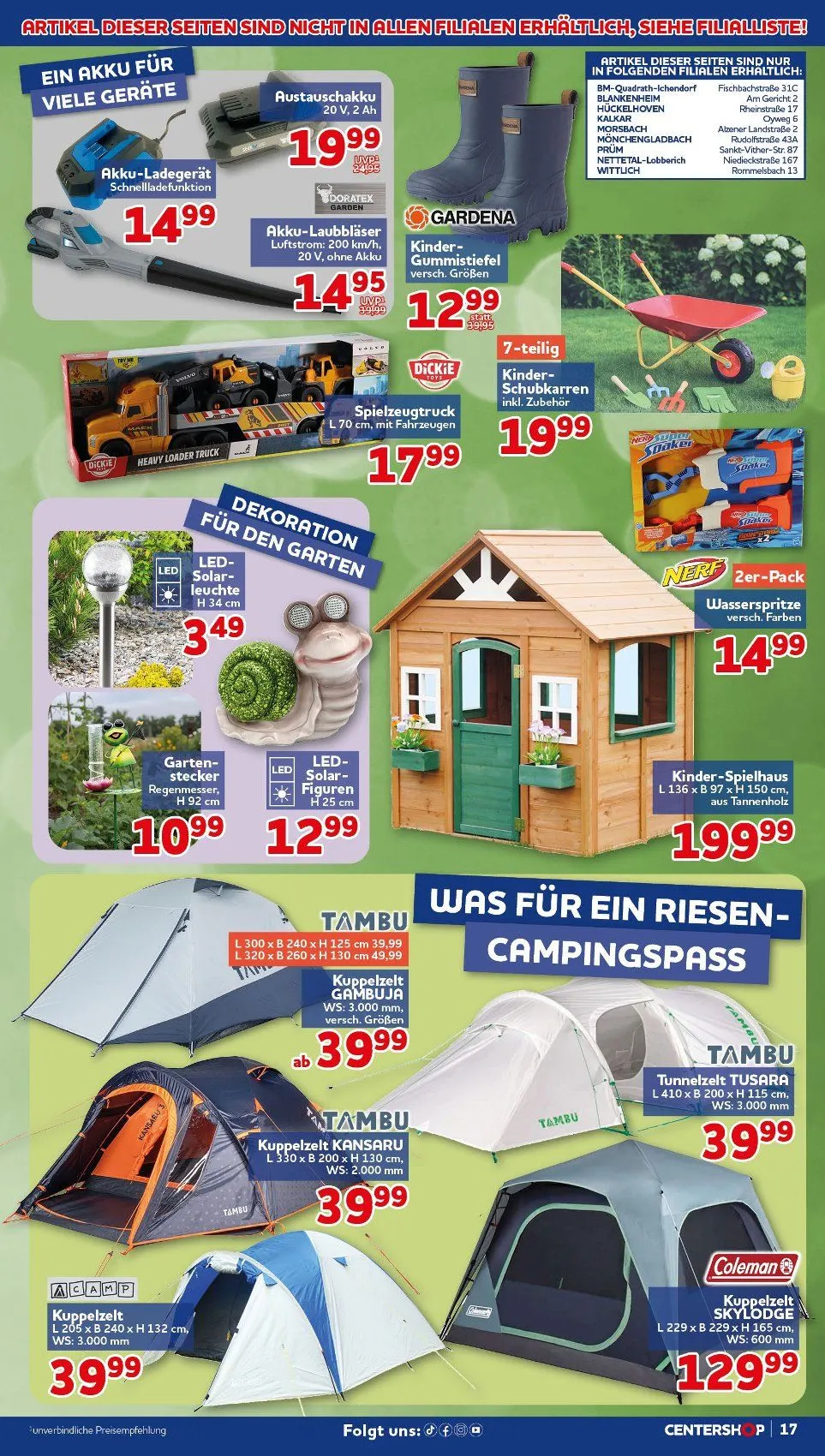  CENTERSHOP Angebote von 26. Mai bis 30. Mai 2026 - Prospekt seite 17