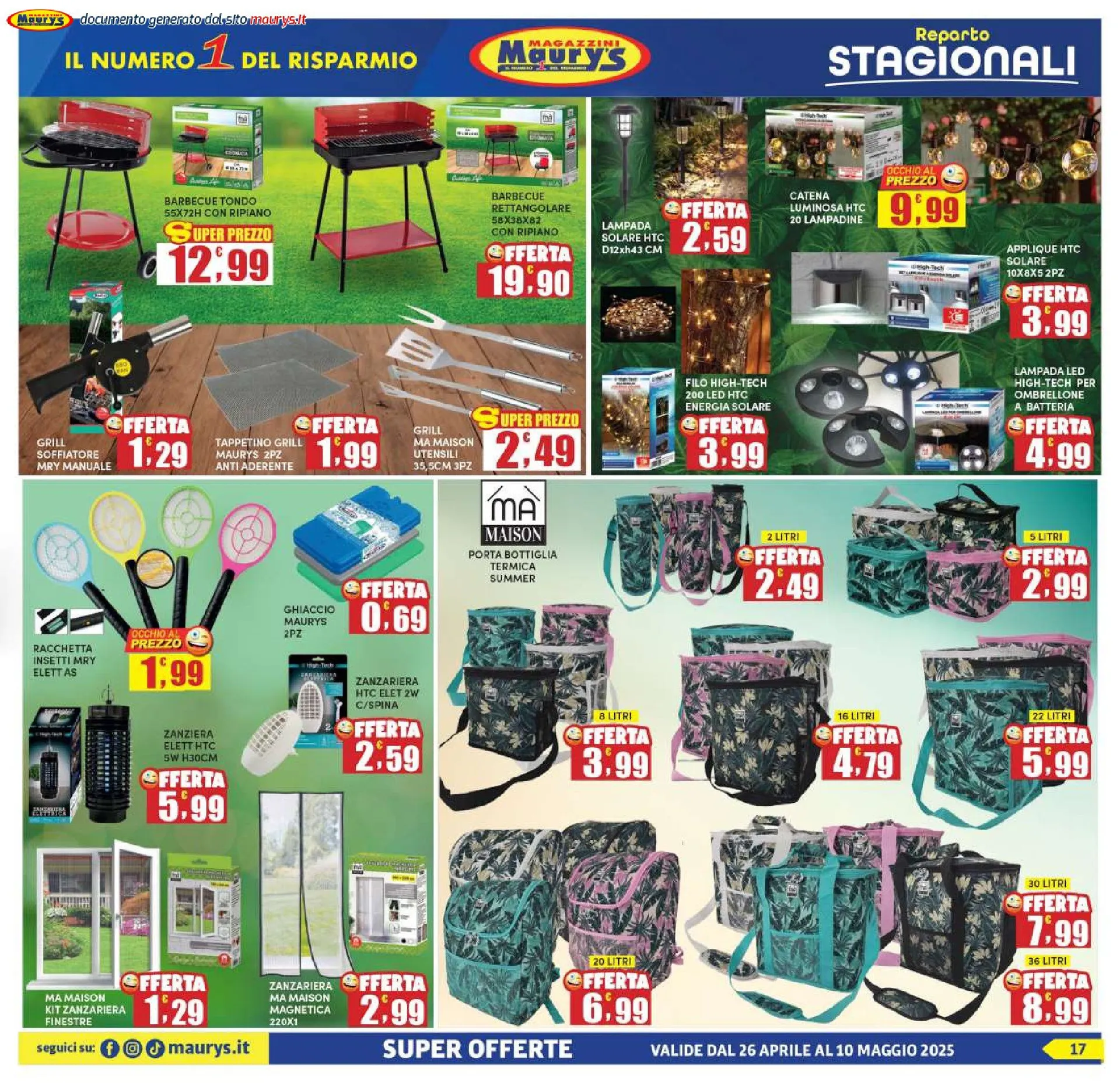 Volantini Maury's da 26 aprile a 11 maggio di 2025 - Pagina del volantino 17