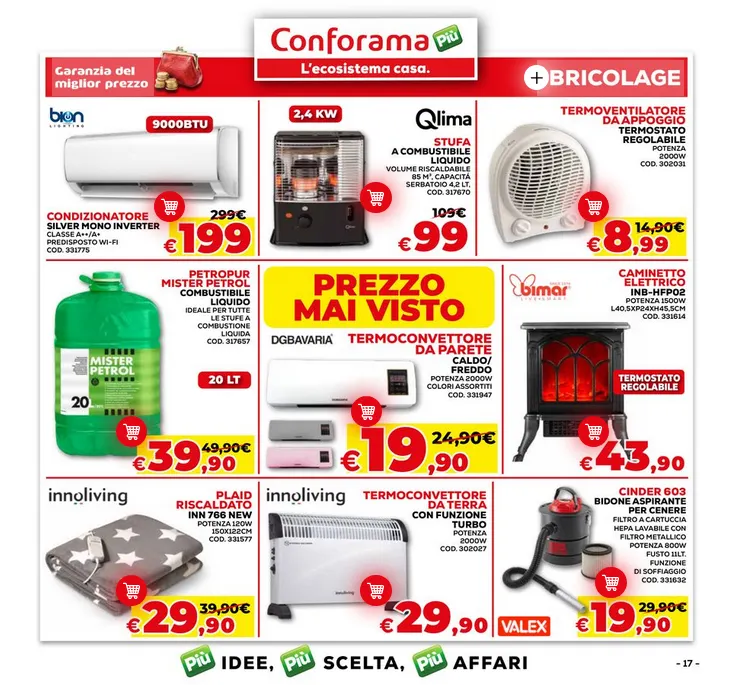 Volantini Conforama da 8 gennaio a 25 gennaio di 2026 - Pagina del volantino 17
