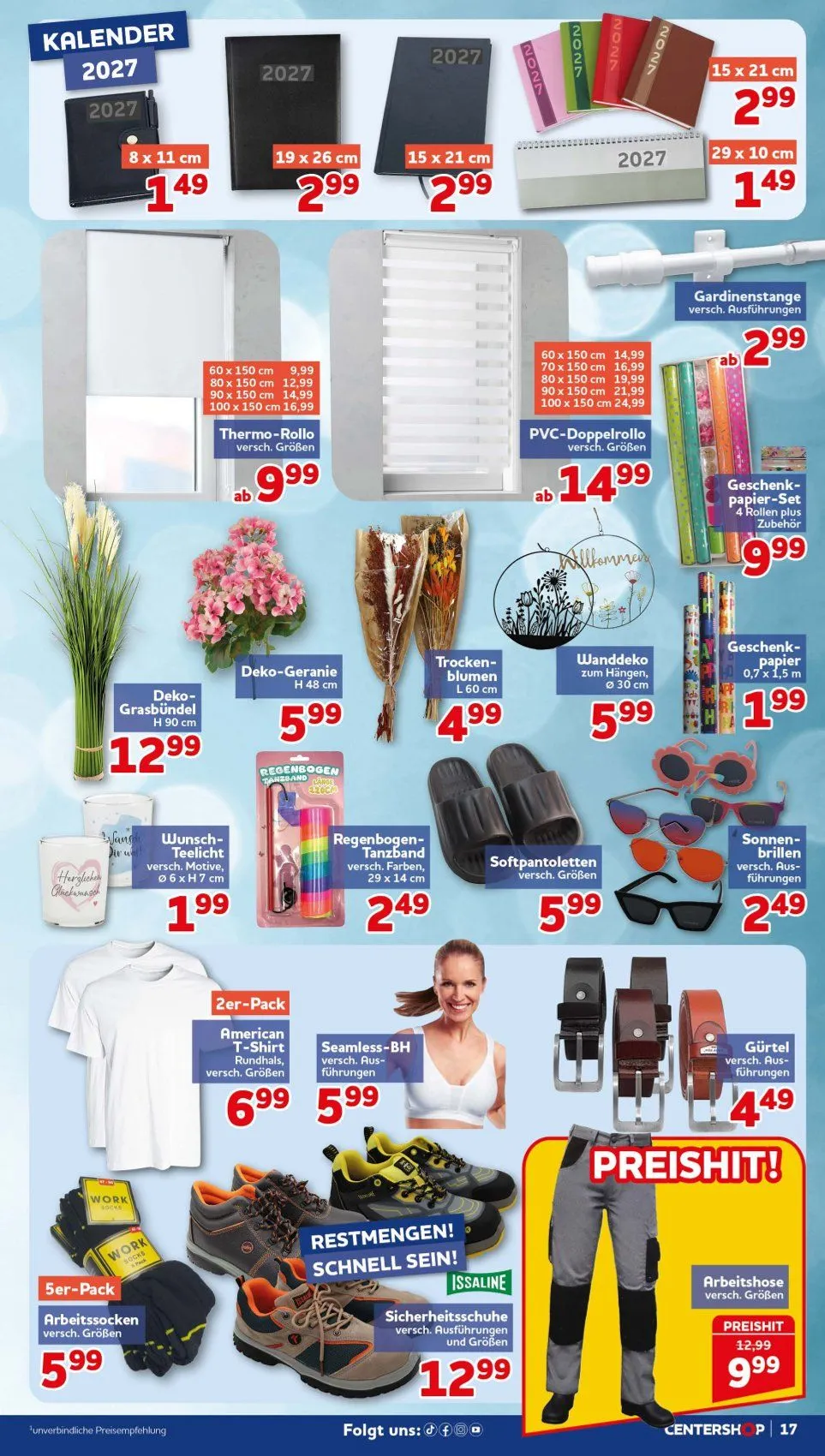 CENTERSHOP Angebote von 27. Juli bis 2. August 2026 - Prospekt seite 17