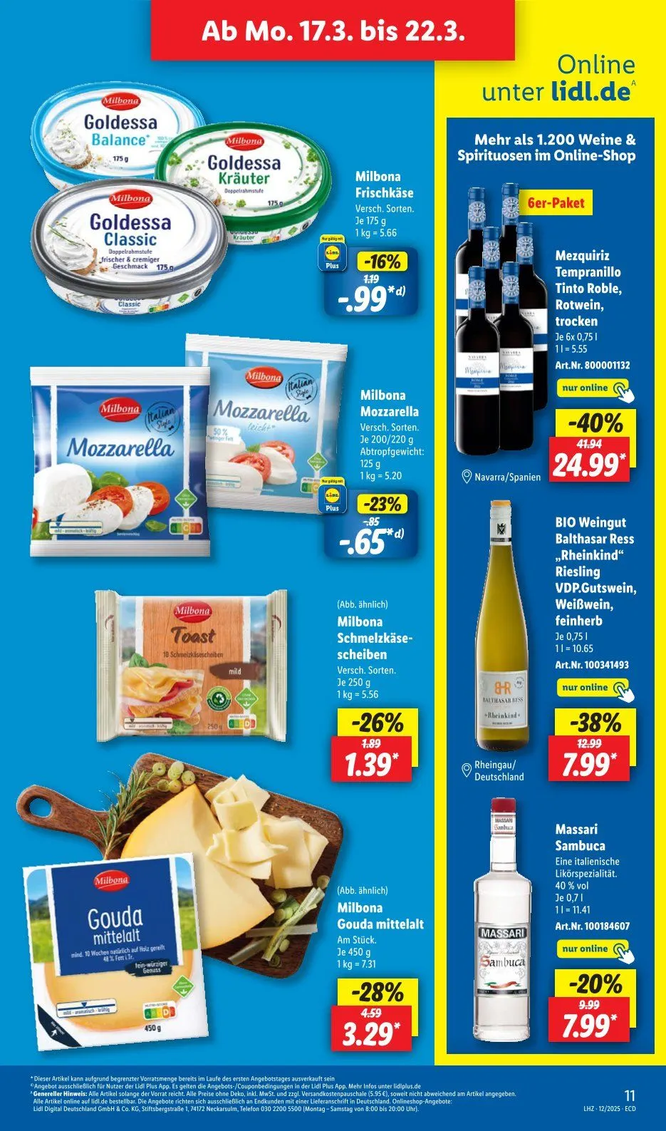Lidl Prospekt von 17. März bis 22. März 2025 - Prospekt seite 17